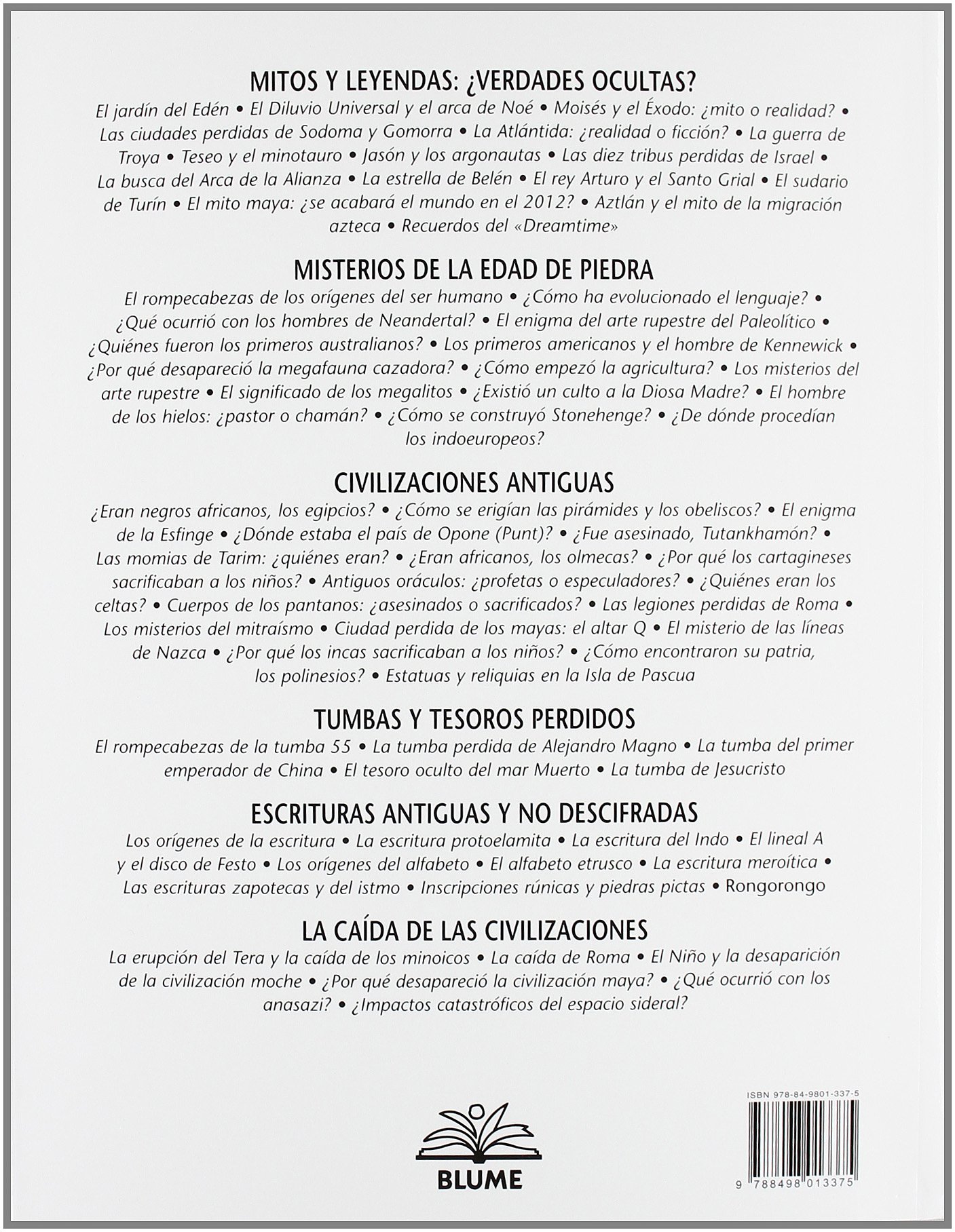 Foto 3 pulgar | Setenta Misterios Del Mundo Antiguo Brian M. Fagan Blume Tapa Blanda