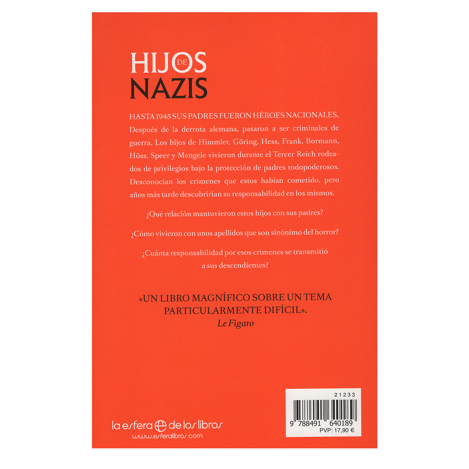 Foto 3 pulgar | Libro Hijos de Nazis - La Esfera De Los Libros