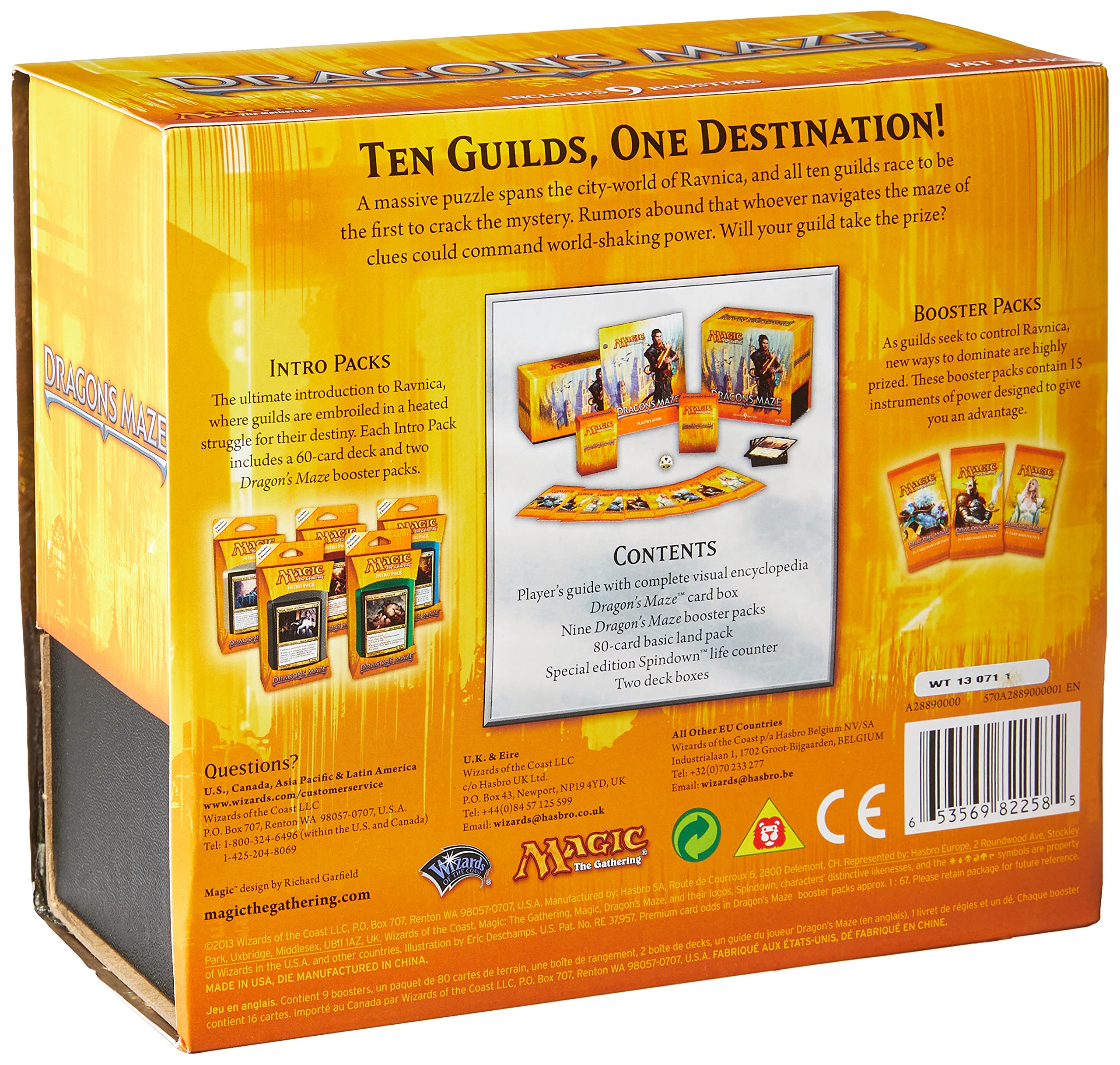 Foto 3 pulgar | Juego de Cartas Magic The Gathering Dragons Maze Fat Pack - Venta Internacional
