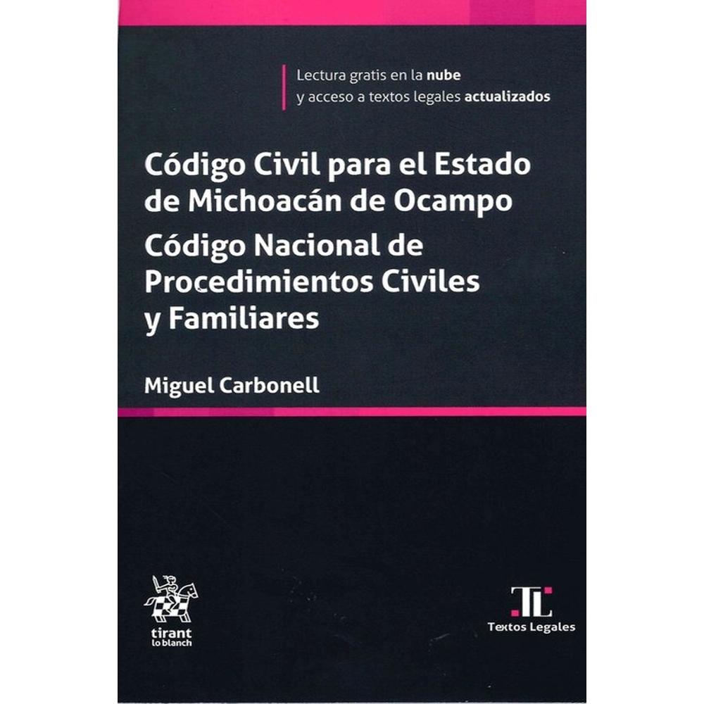 Foto 2 pulgar | Código Civil Para El Estado De Michoacán De Ocampo
