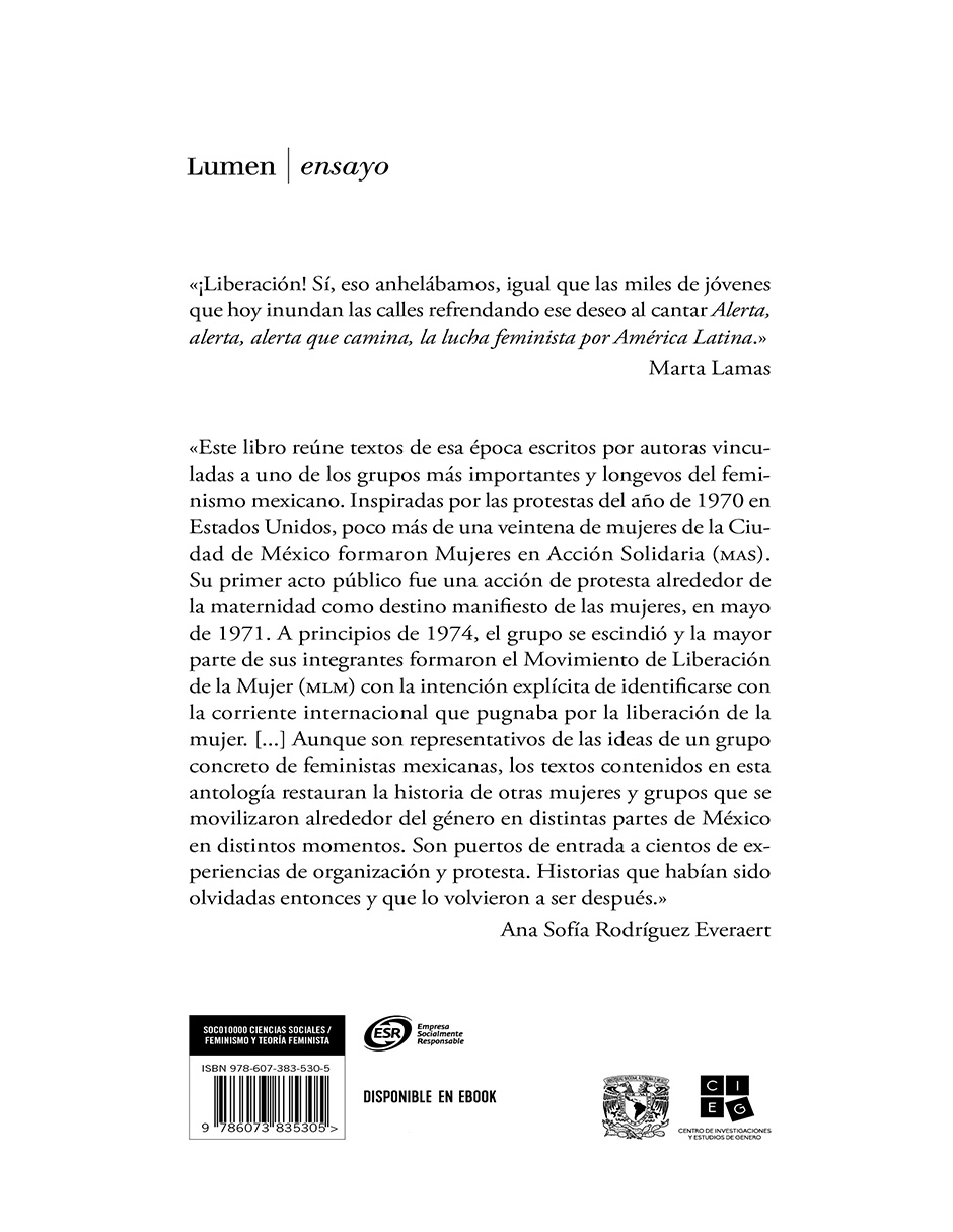 Foto 3 pulgar | Libro Lo Personal es Político Editorial Lumen Autor Ana Sofía Rodríguez Everaert y Marta Lamas