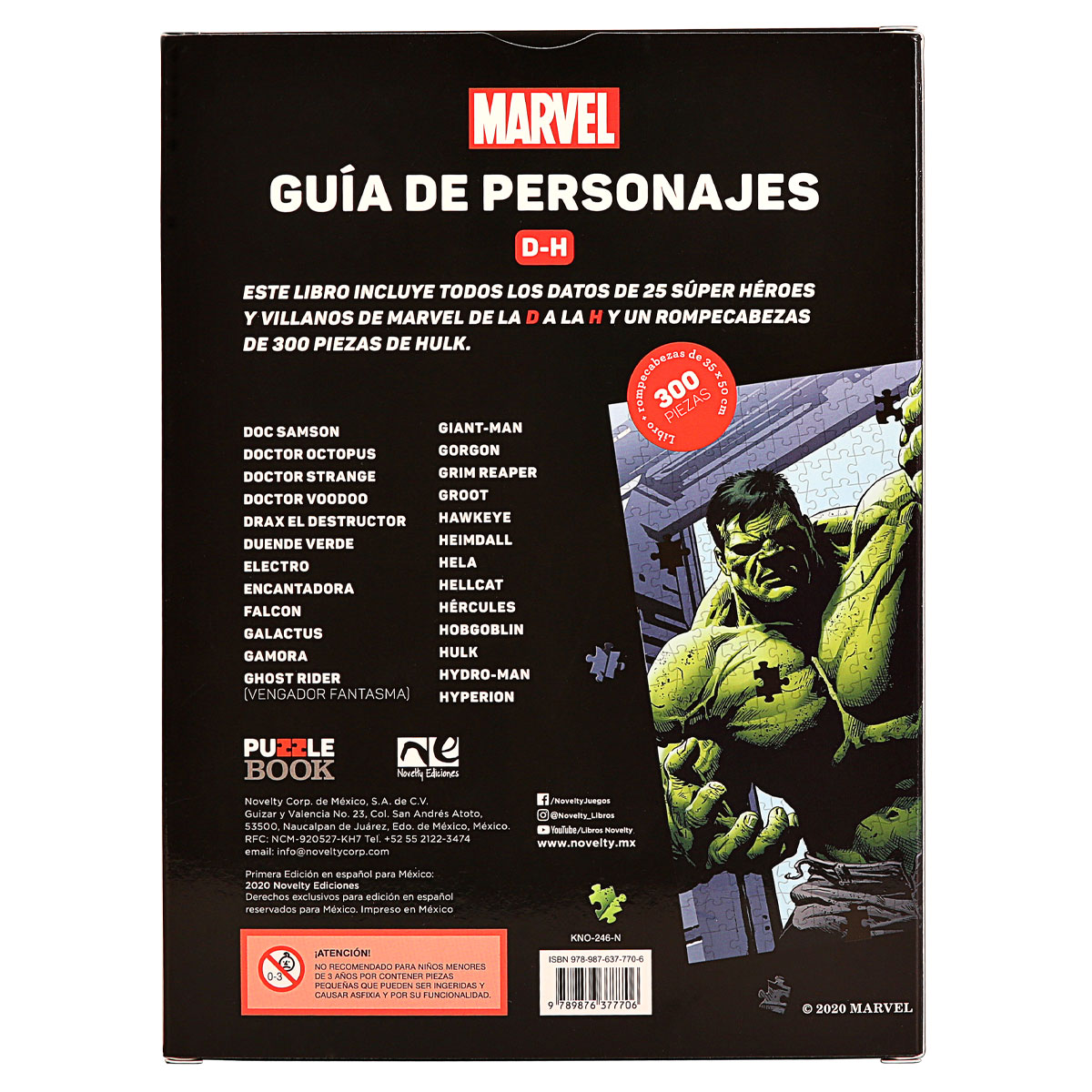 Foto 3 | Guía de Personajes Marvel D/h más Rompecabezas - Novelty Multicolor