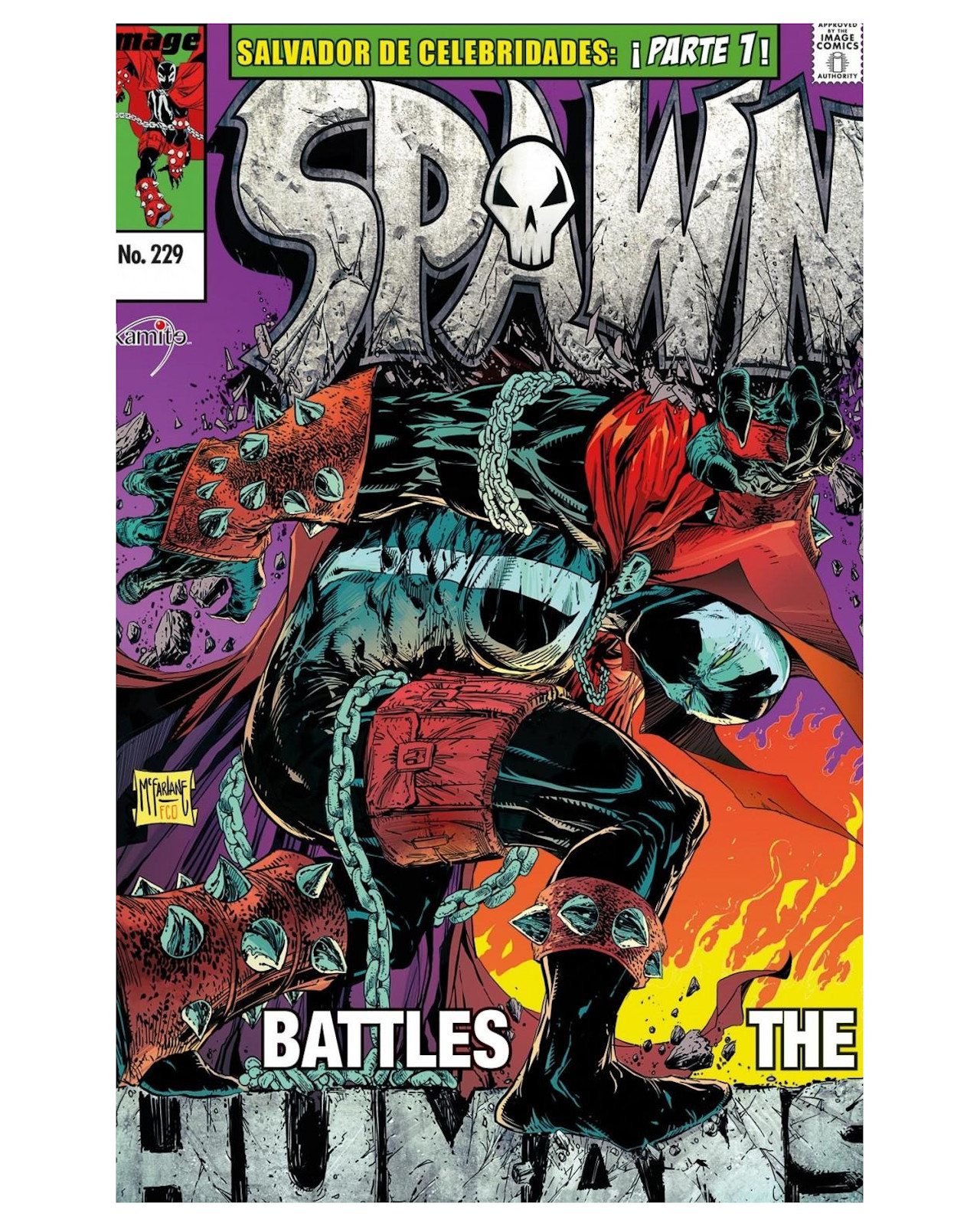 Foto 2 pulgar | Cómic - Spawn 229A - Kamite - Todd Mcfarlane