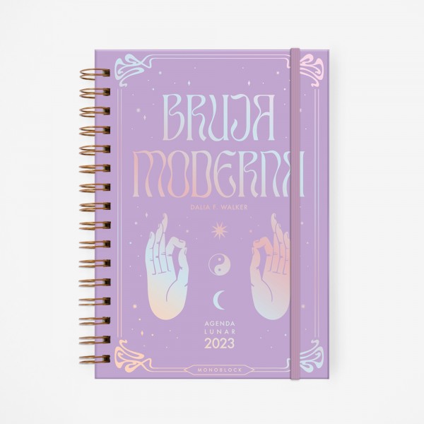 Agenda 2023 diseño Bruja Moderna Fungi color Púrpura