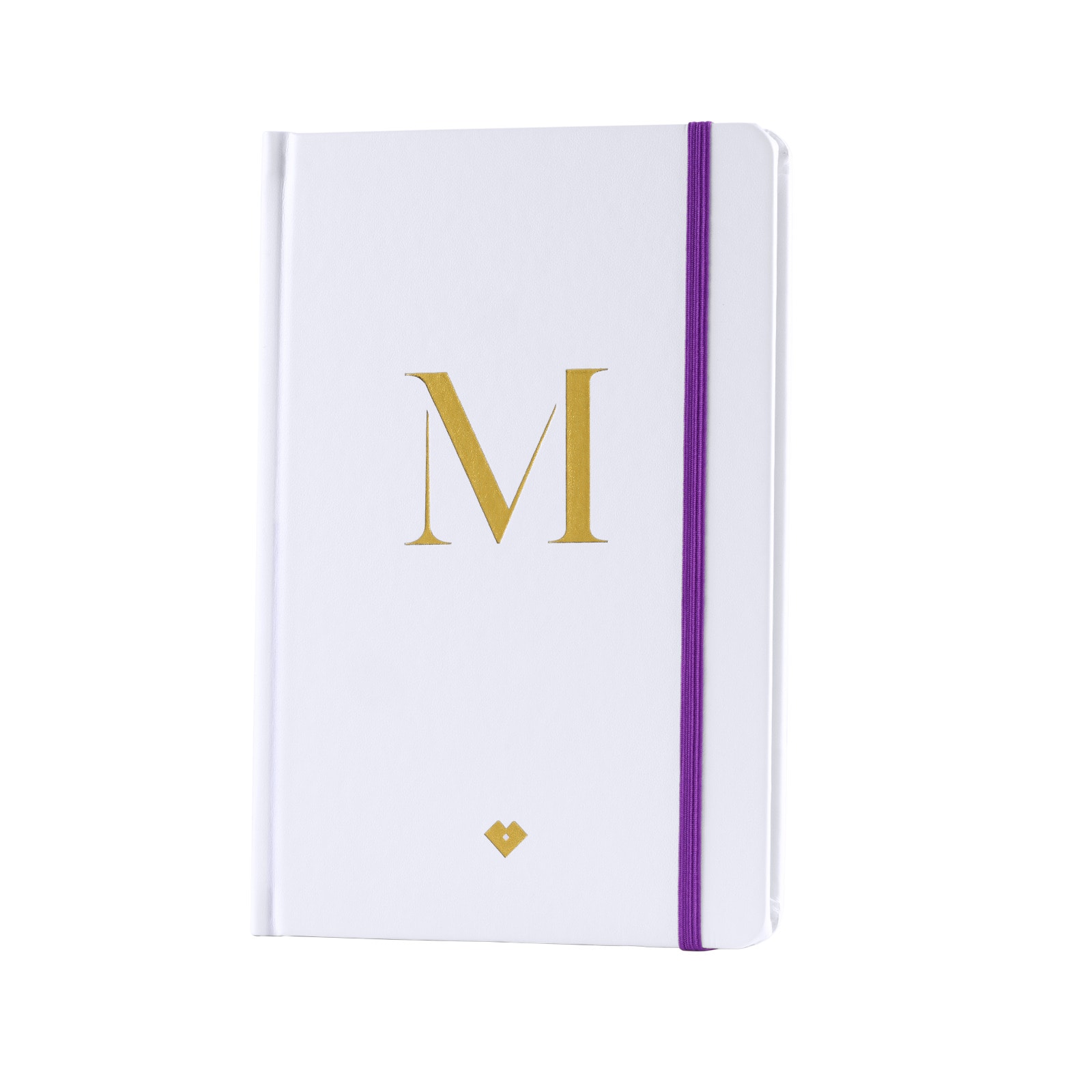 Libreta de Notas LuckyLy NS01-M color Blanco de Piel Vegana - Letra M $349