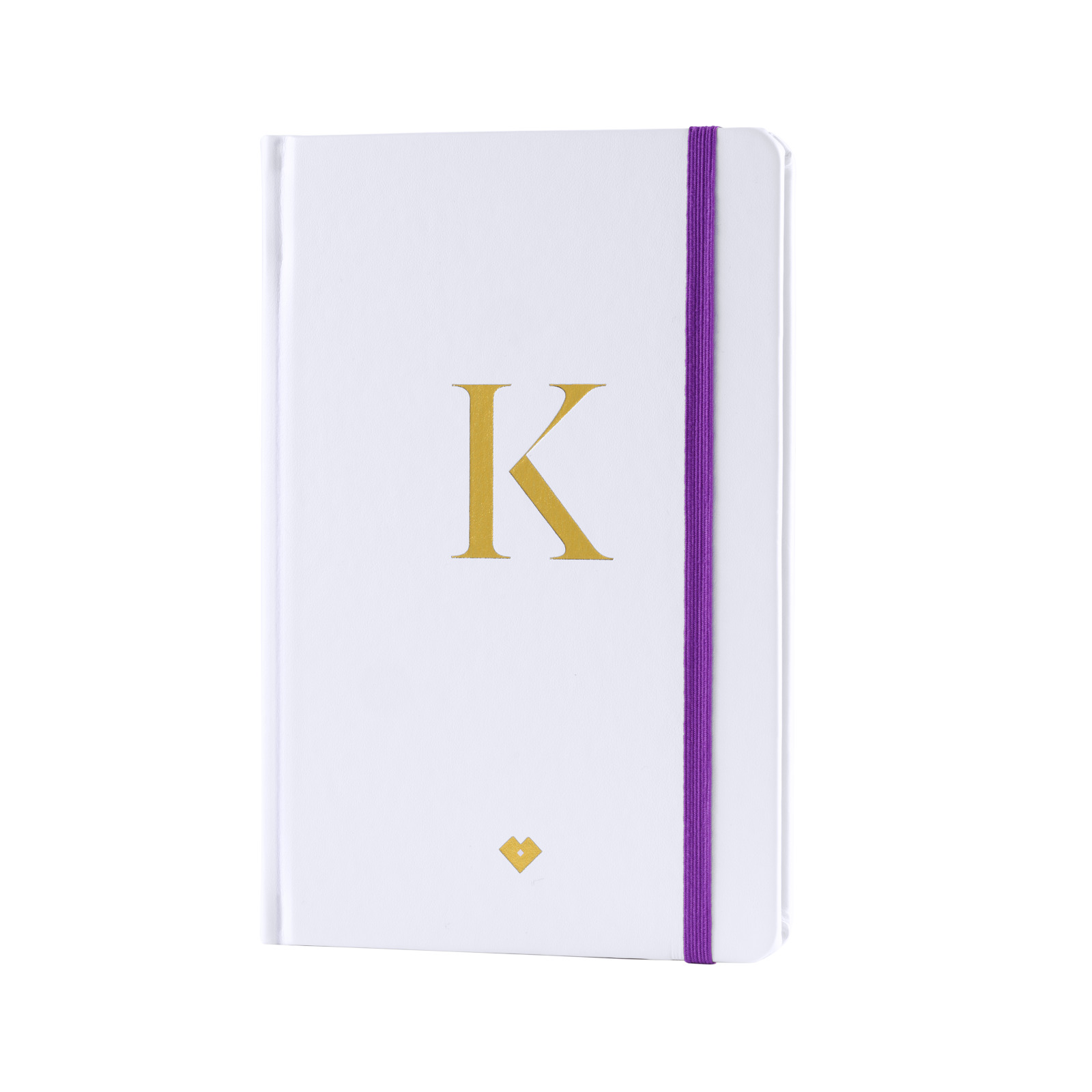 Foto 2 pulgar | Libreta de Notas LuckyLy NS01-K color Blanco de Piel Vegana - Letra K