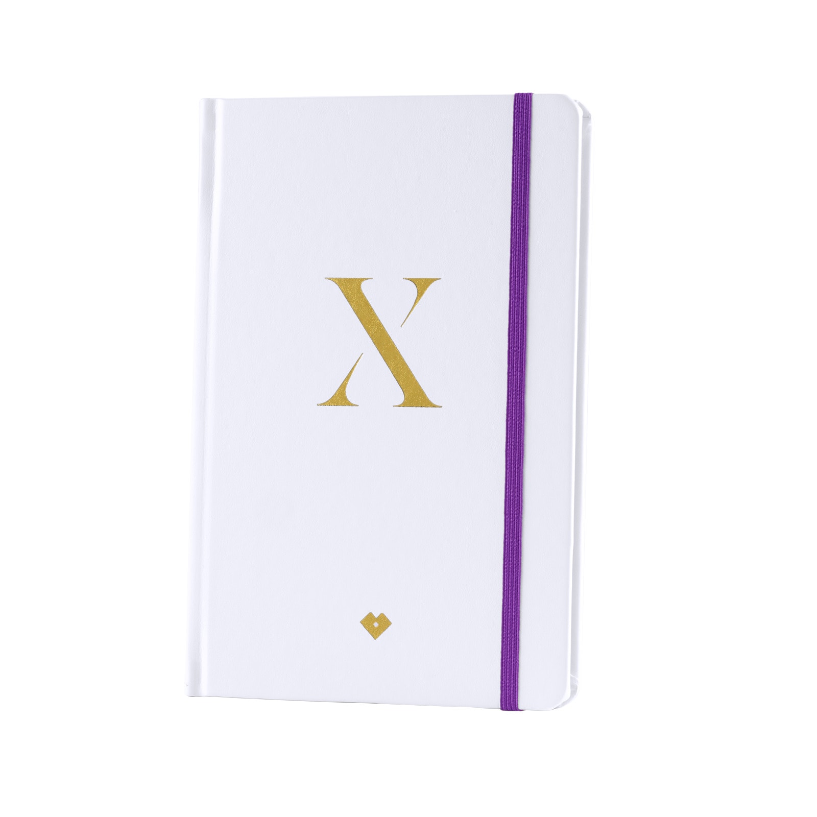 Libreta de Notas LuckyLy NS01-X color Blanco de Piel Vegana - Letra X $339