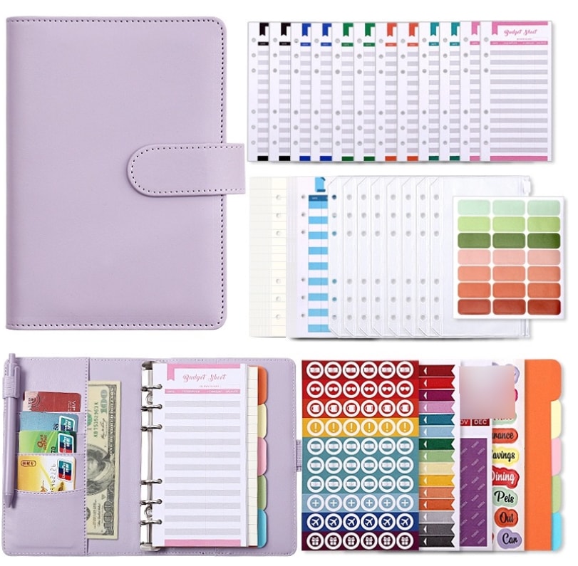 Agenda Funbu color Púrpura con Cremallera $446