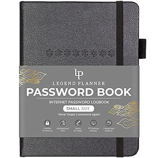 Foto 1 | Venta Internacional- Agenda de Contraseñas Legend Planner con Pestañas