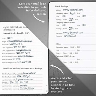 Foto 5 | Venta Internacional- Agenda de Contraseñas Legend Planner con Pestañas