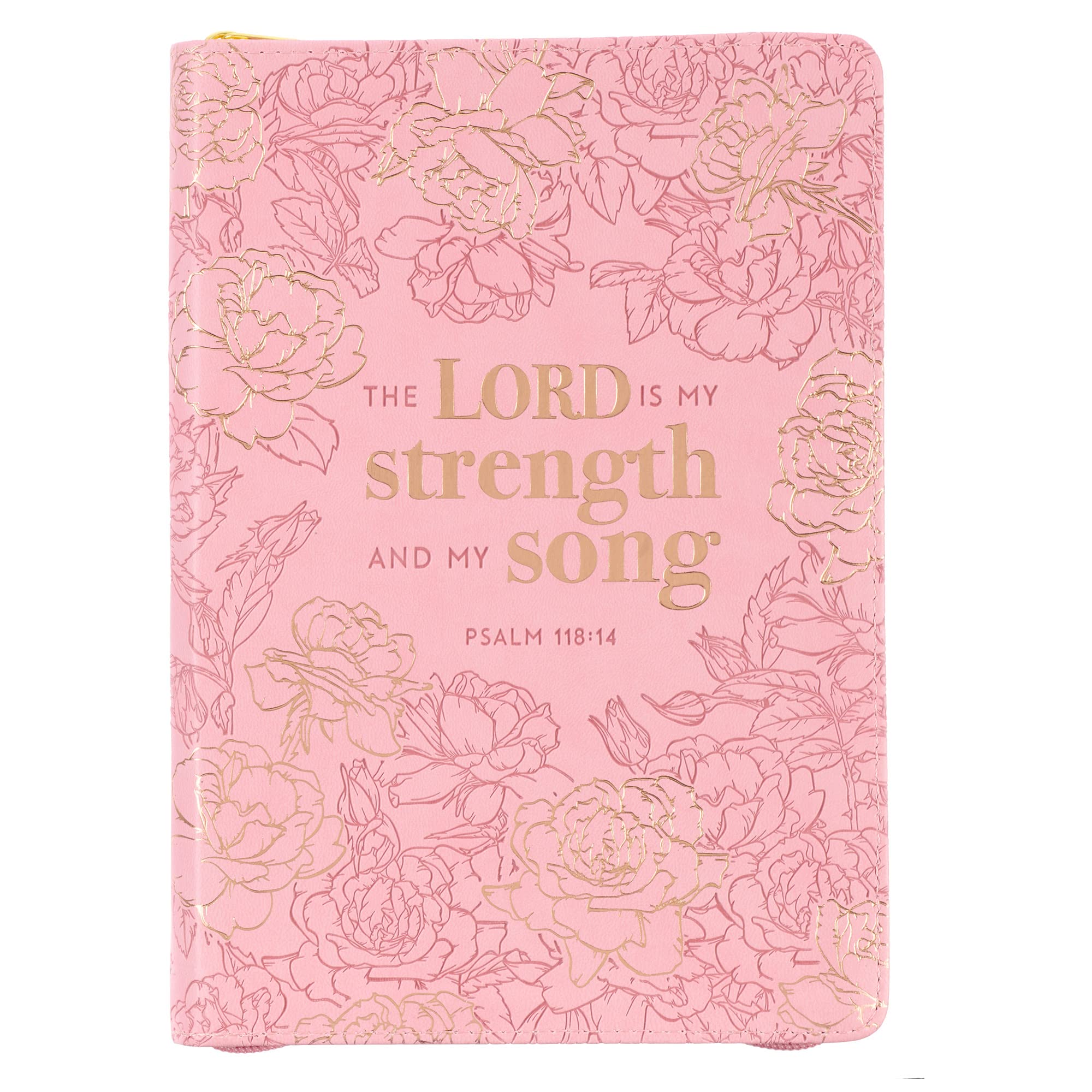 Foto 1 | Journal Christian Art Gifts De Piel Sintética Clásica Con Estampado Floral Rosa - Venta Internacional.