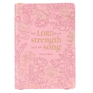 Foto 1 | Journal Christian Art Gifts De Piel Sintética Clásica Con Estampado Floral Rosa - Venta Internacional.