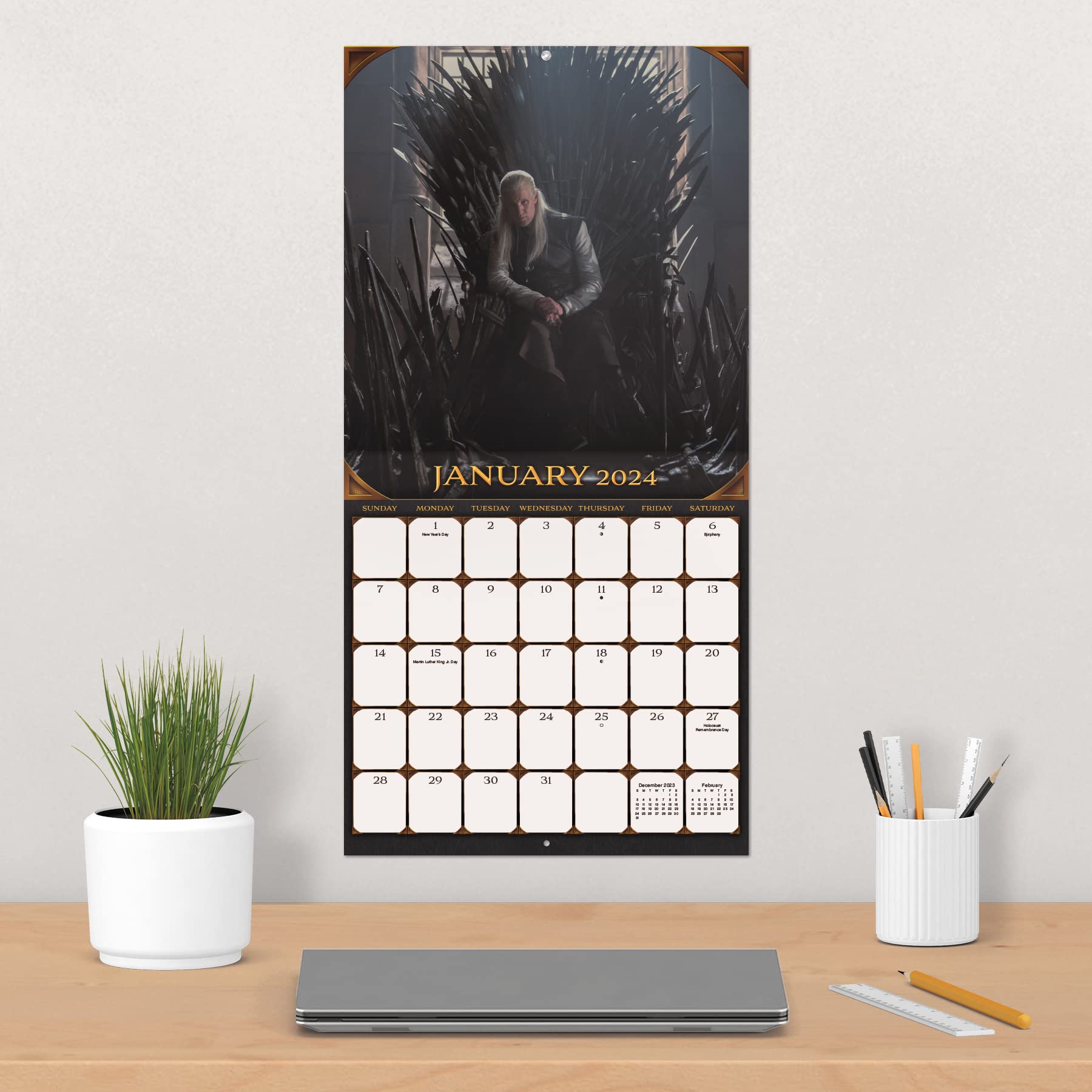Foto 6 pulgar | Calendario De Pared Trends International House Of The Dragon 2024 - Venta Internacional.