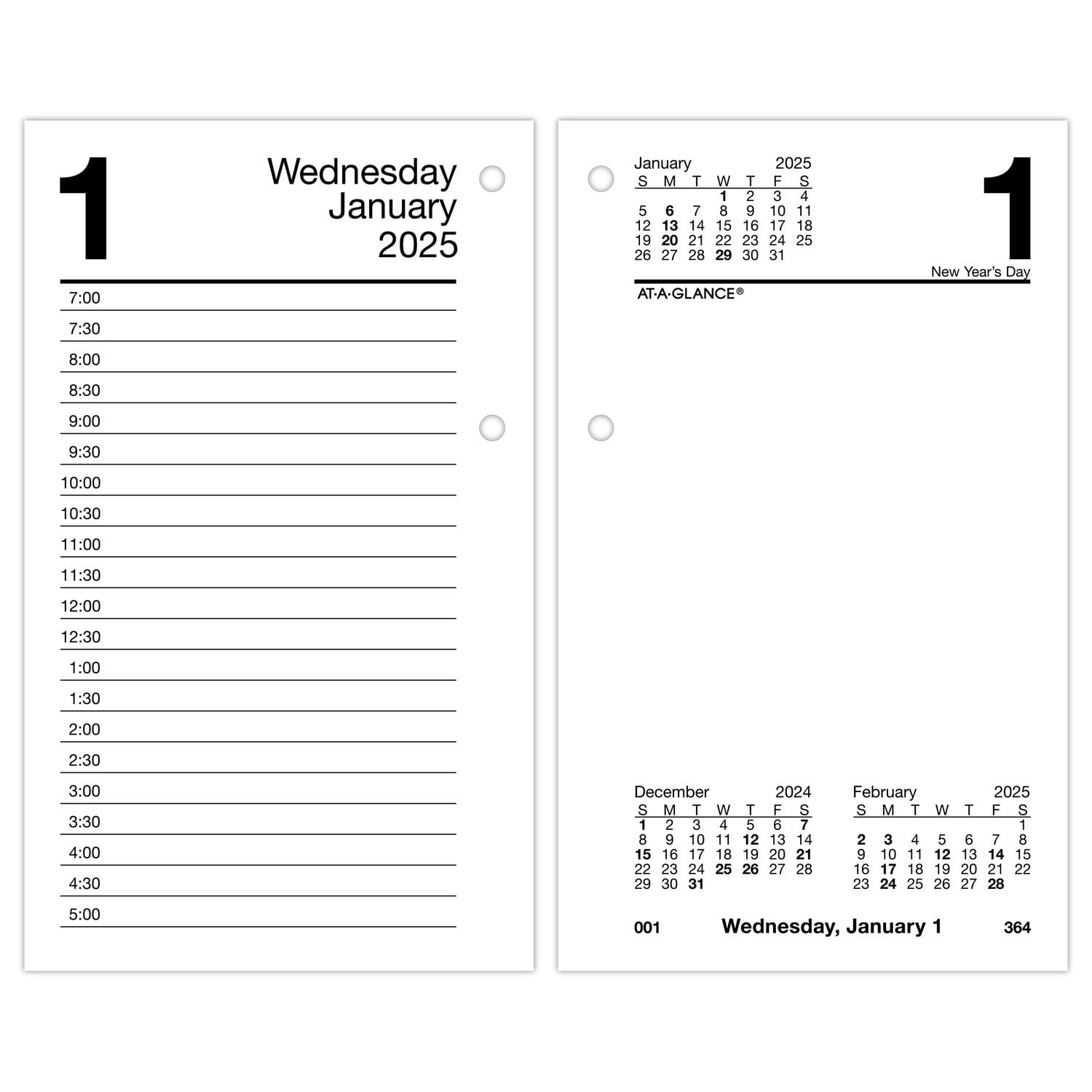 Foto 2 pulgar | Recarga De Calendario De Escritorio At-a-glance 2025 Para Uso Diario, 9 X 15 Cm, Hojas Sueltas - Venta Internacional.