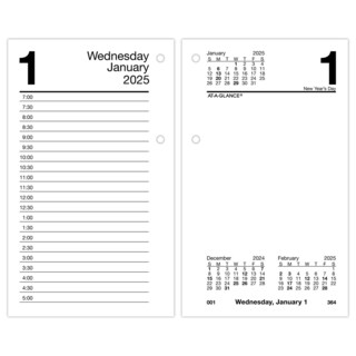 Foto 1 | Recarga De Calendario De Escritorio At-a-glance 2025 Para Uso Diario, 9 X 15 Cm, Hojas Sueltas - Venta Internacional.
