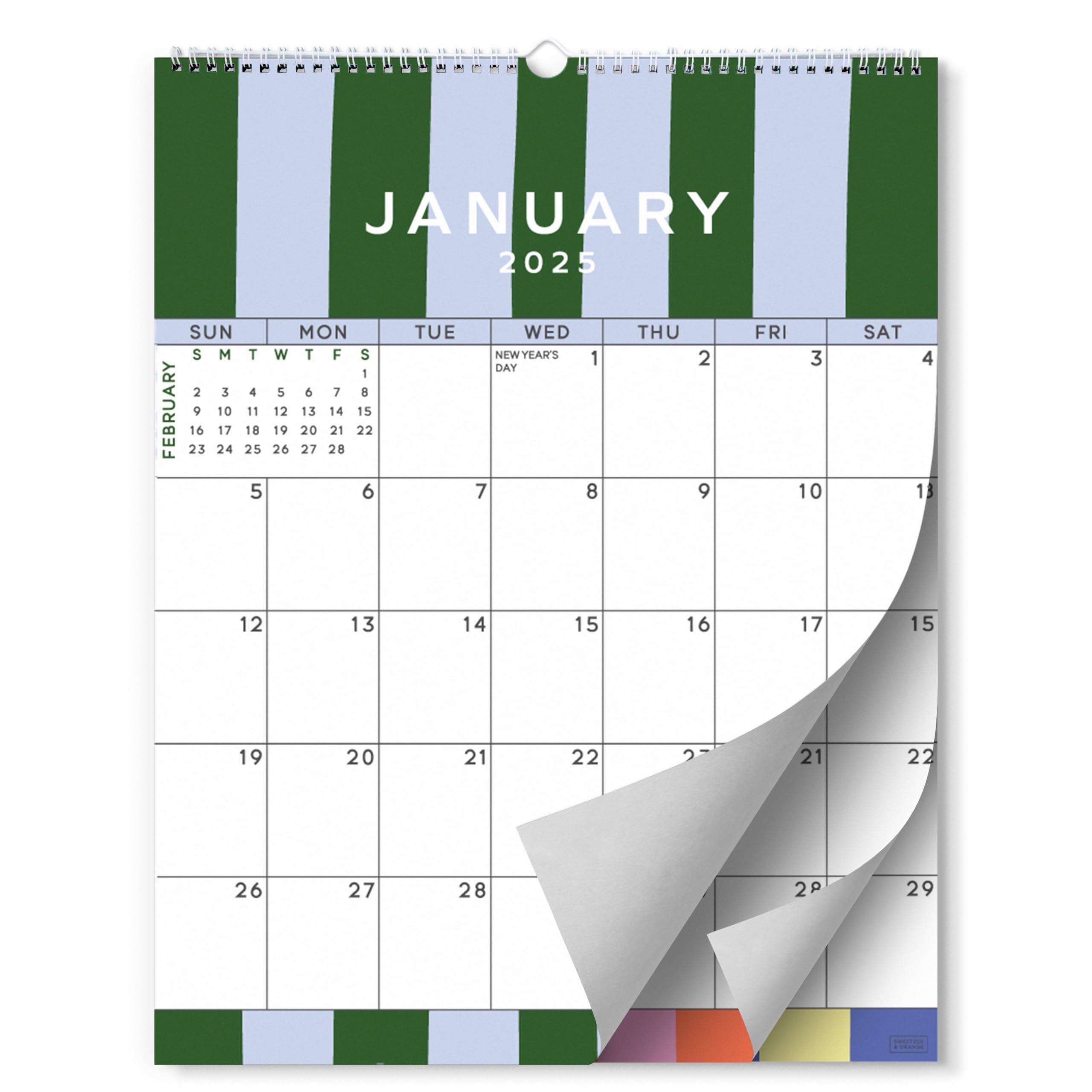 Foto 2 pulgar | Calendario De Pared Sweetzer & Orange Palm Beach 2025-2026 - Venta Internacional.