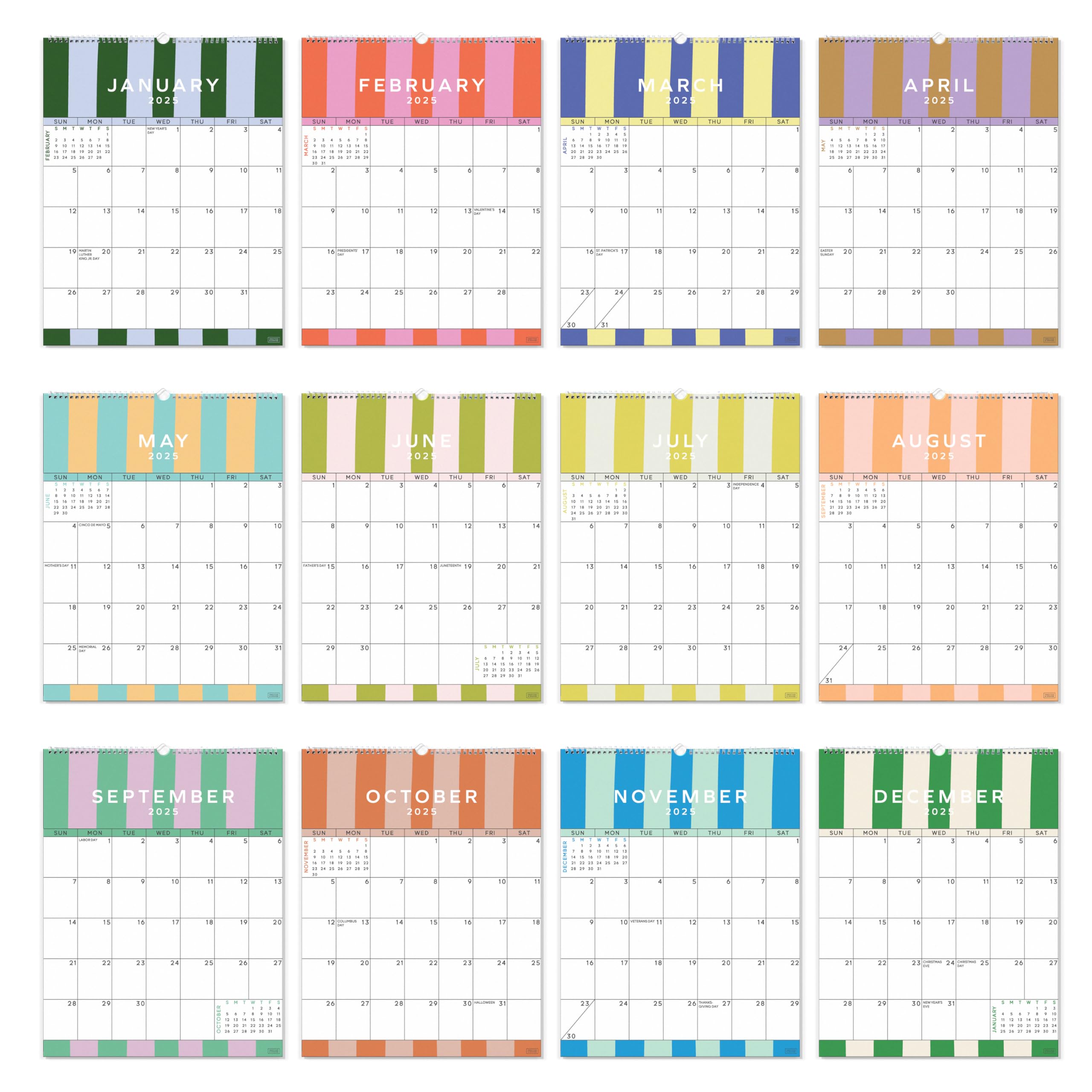 Foto 3 pulgar | Calendario De Pared Sweetzer & Orange Palm Beach 2025-2026 - Venta Internacional.