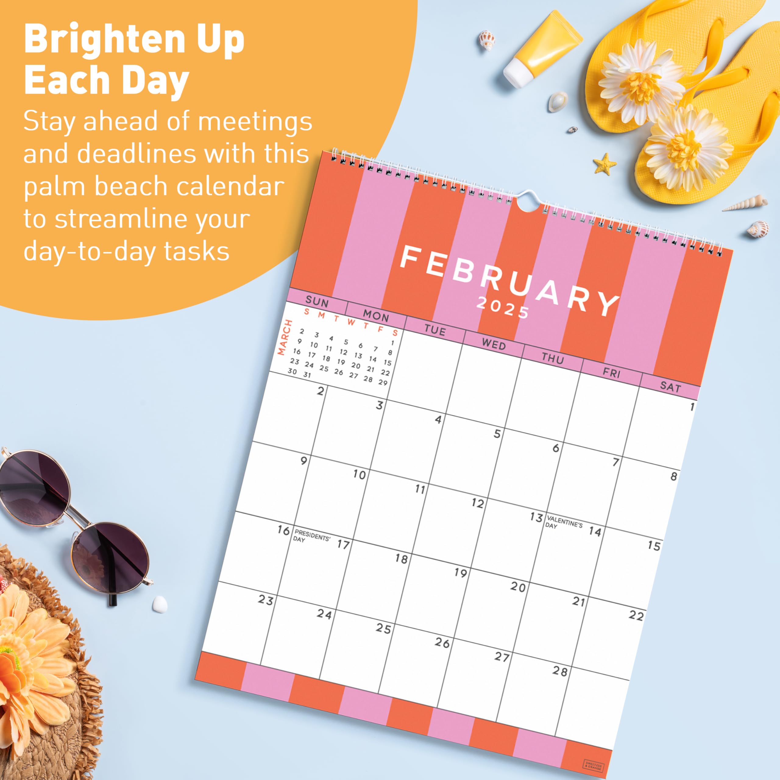 Foto 6 pulgar | Calendario De Pared Sweetzer & Orange Palm Beach 2025-2026 - Venta Internacional.