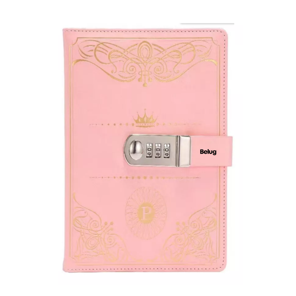 Foto 2 pulgar | Agenda De Cuero Con Candado Diario Personal 150 Hojas A5 Belug, Rosa