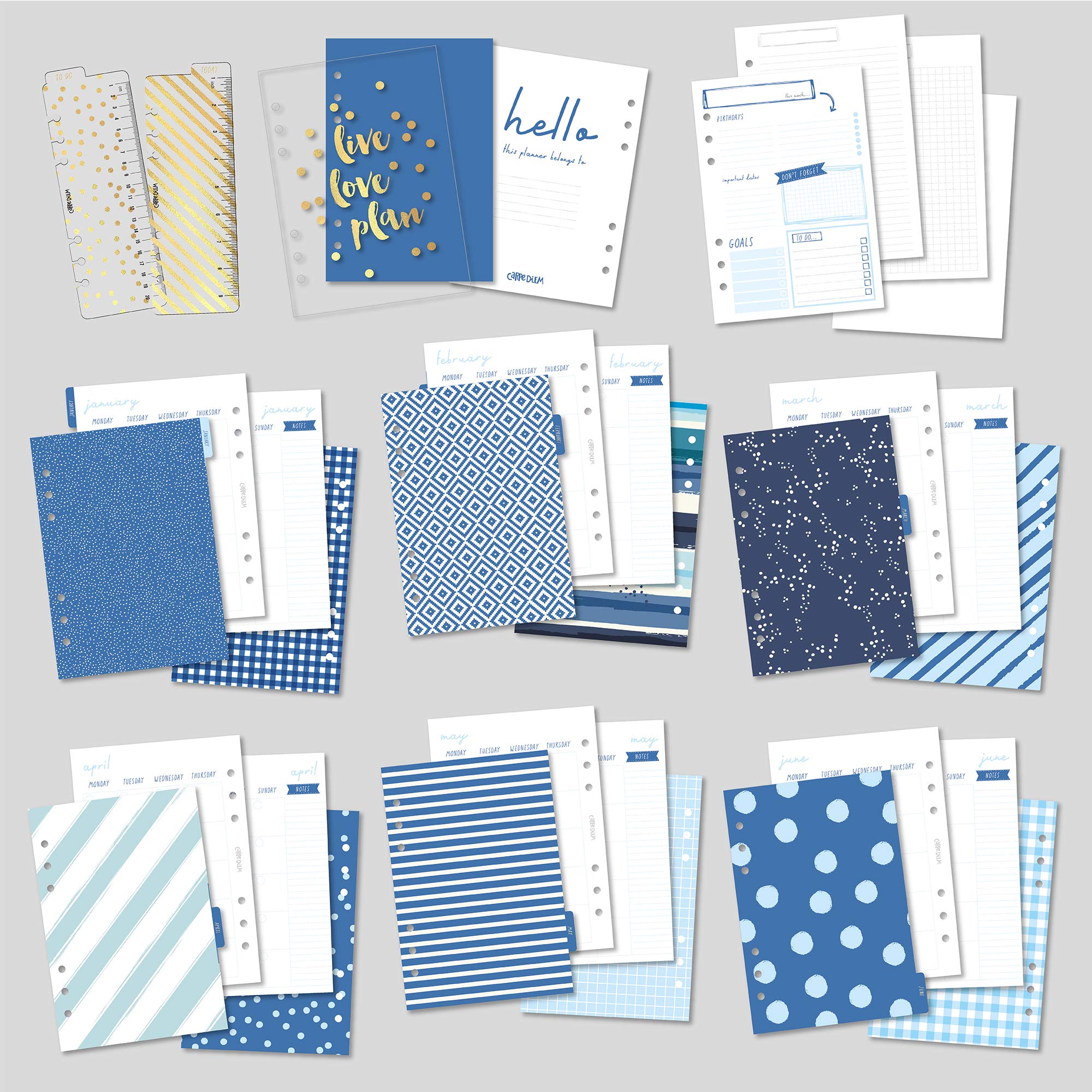 Foto 8 pulgar | Planner Pukka Pad Carpe Diem A5 Con Insertos De Plumas De 25 X 24 X 5 Cm - Venta Internacional.