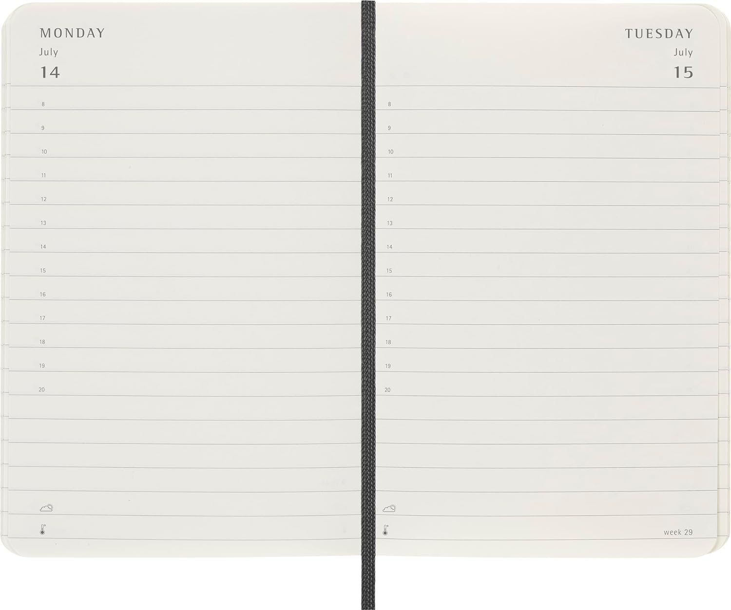 Foto 5 pulgar | Agenda 2025 Moleskine Negra-Venta Internacional