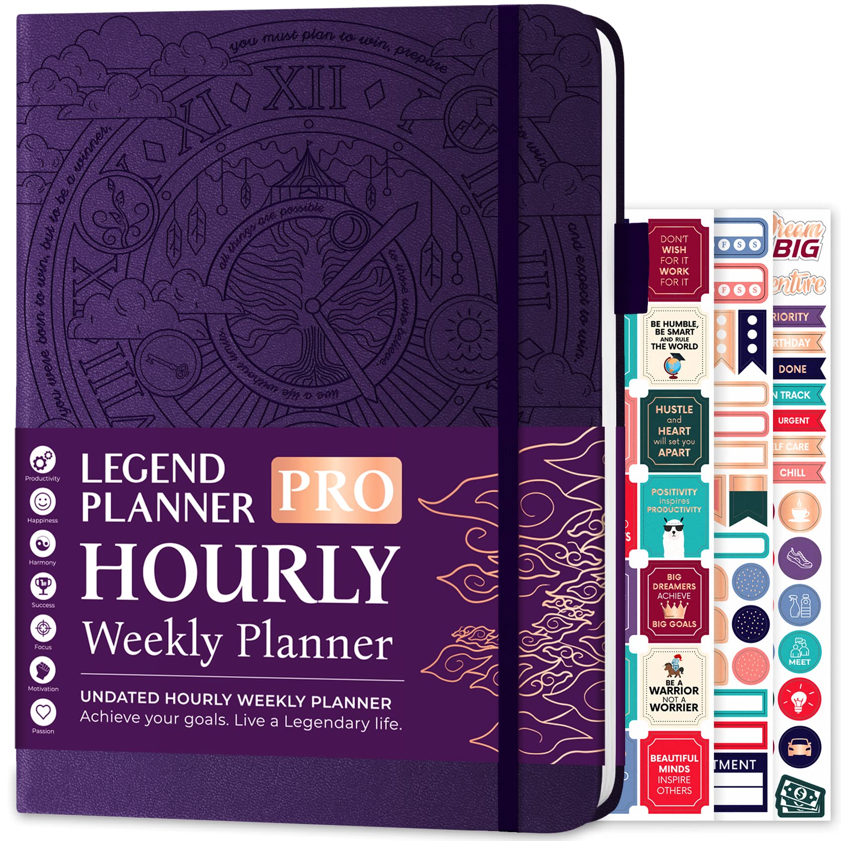 Foto 1 | Planner Legend Planner Pro Horario Horario A4 Púrpura - Venta Internacional.