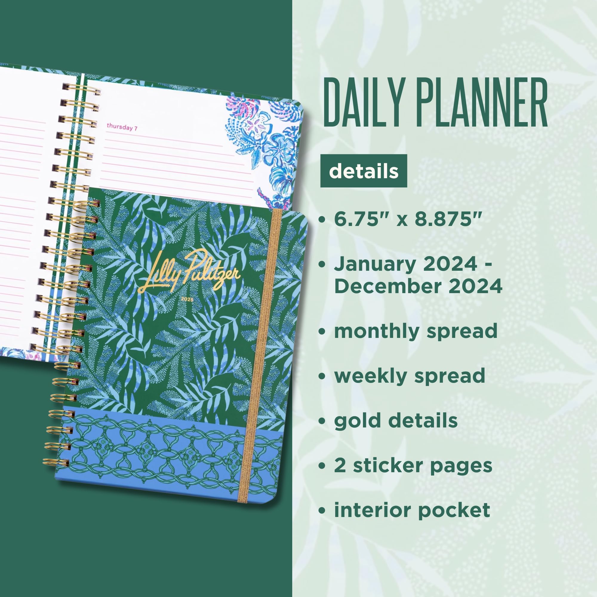 Foto 6 | Planificador Lilly Pulitzer Large Daily De Enero A Diciembre De 2025 - Venta Internacional.