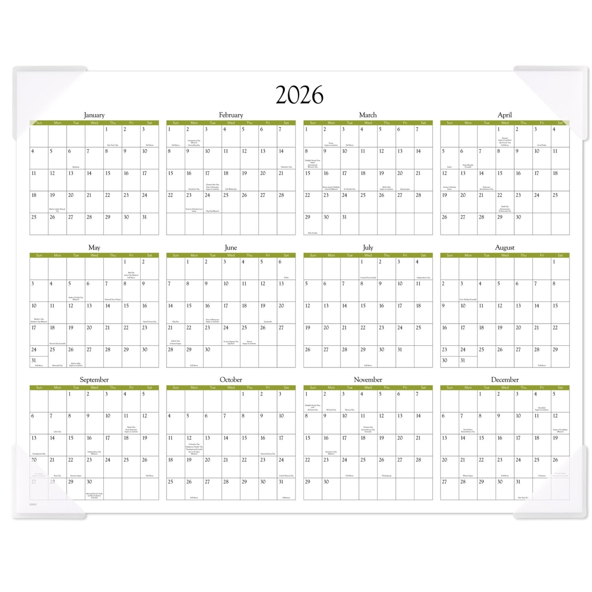 Foto 8 pulgar | Calendario De Escritorio De Un Vistazo Panoramic Seascape 2025 - Venta Internacional.