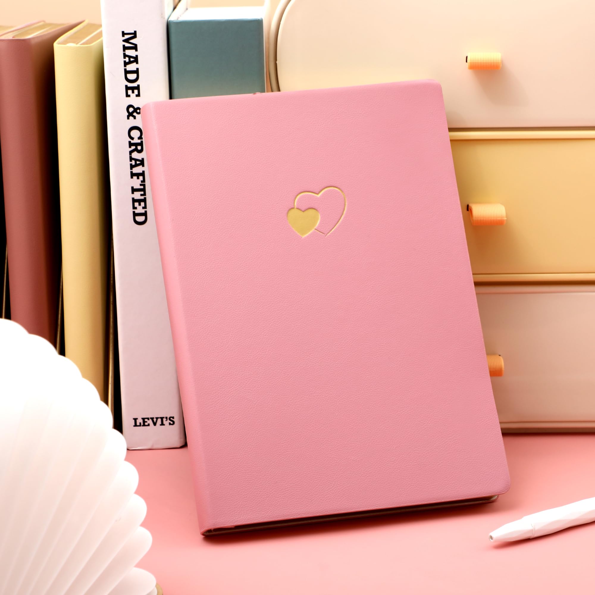 Foto 3 pulgar | Libreta Cagie Con Líneas, 256 Páginas, Tamaño A5, Para Mujer, Color Rosa - Venta Internacional.