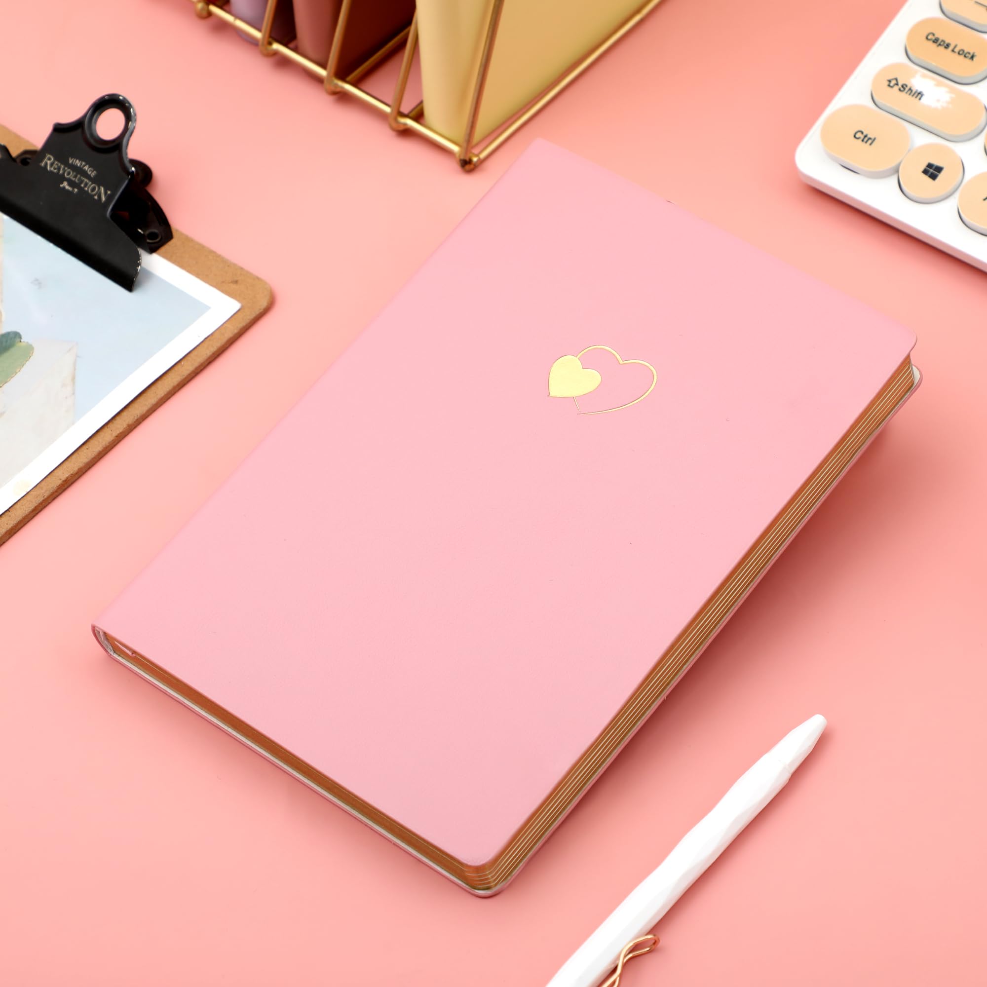 Foto 4 pulgar | Libreta Cagie Con Líneas, 256 Páginas, Tamaño A5, Para Mujer, Color Rosa - Venta Internacional.