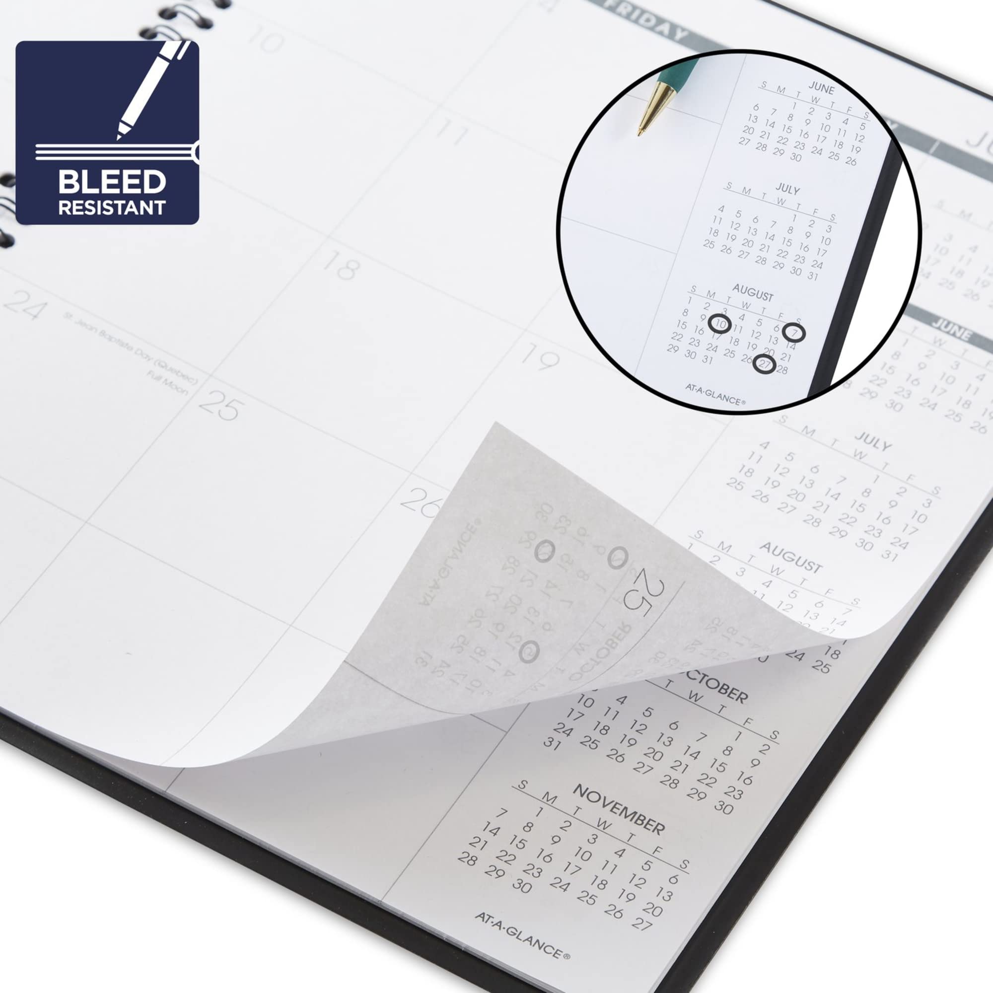 Foto 3 | Agenda Y Agenda De Citas De Un Vistazo Para La Semana De 2022 En Borgoña - Venta Internacional.