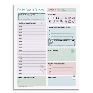 Foto 1 | Bloc De Notas Daily Ritmo Daily Focus Buddy Adhd Para Mujer, 21 X 28 Cm - Venta Internacional.