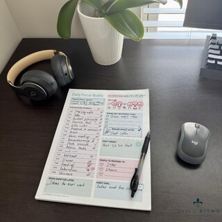 Foto 4 | Bloc De Notas Daily Ritmo Daily Focus Buddy Adhd Para Mujer, 21 X 28 Cm - Venta Internacional.