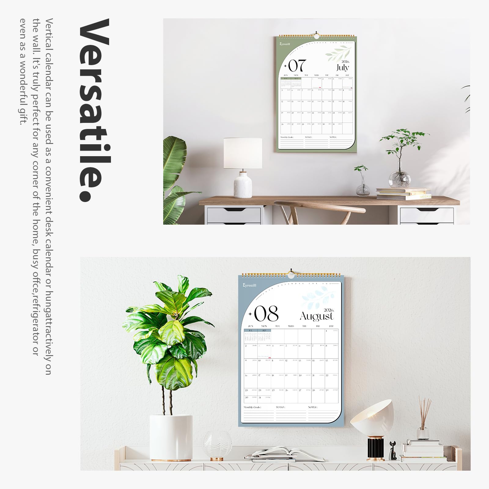 Foto 5 pulgar | Calendario De Pared Eyrozill 2025-2026 30x43 Cm - Venta Internacional.