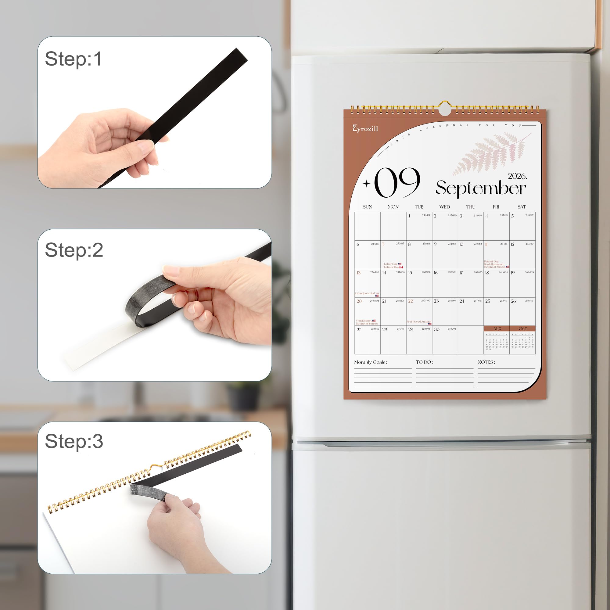 Foto 7 pulgar | Calendario De Pared Eyrozill 2025-2026 30x43 Cm - Venta Internacional.