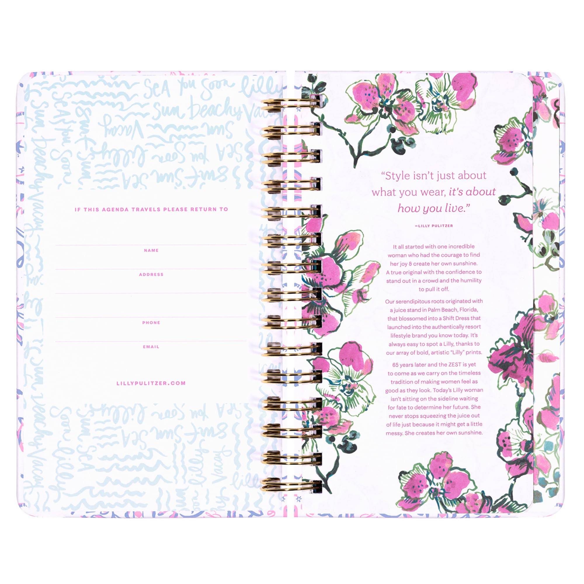 Foto 2 | Planificadora Lilly Pulitzer Medium De Agosto De 2025 A Diciembre De 2026 - Venta Internacional.