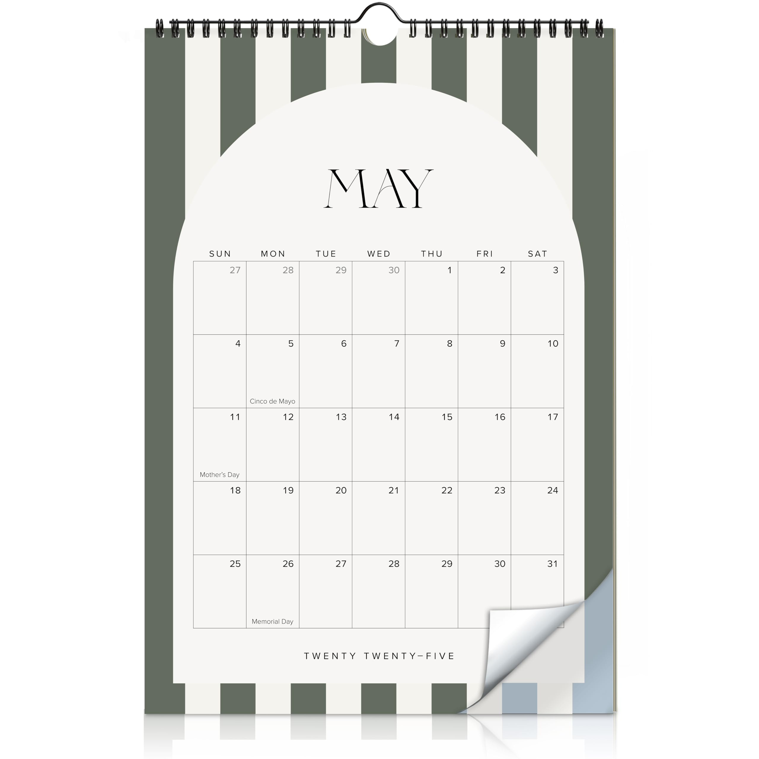 Foto 2 pulgar | Calendario De Pared Zicoto Aesthetic 2025-2026  Mayo-diciembre  14 5 X 10 - Venta Internacional.