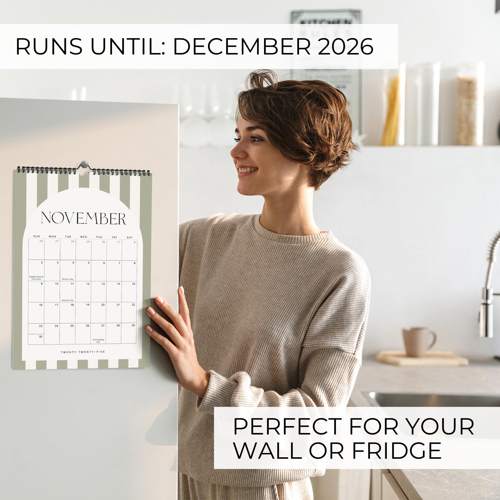 Foto 3 pulgar | Calendario De Pared Zicoto Aesthetic 2025-2026  Mayo-diciembre  14 5 X 10 - Venta Internacional.