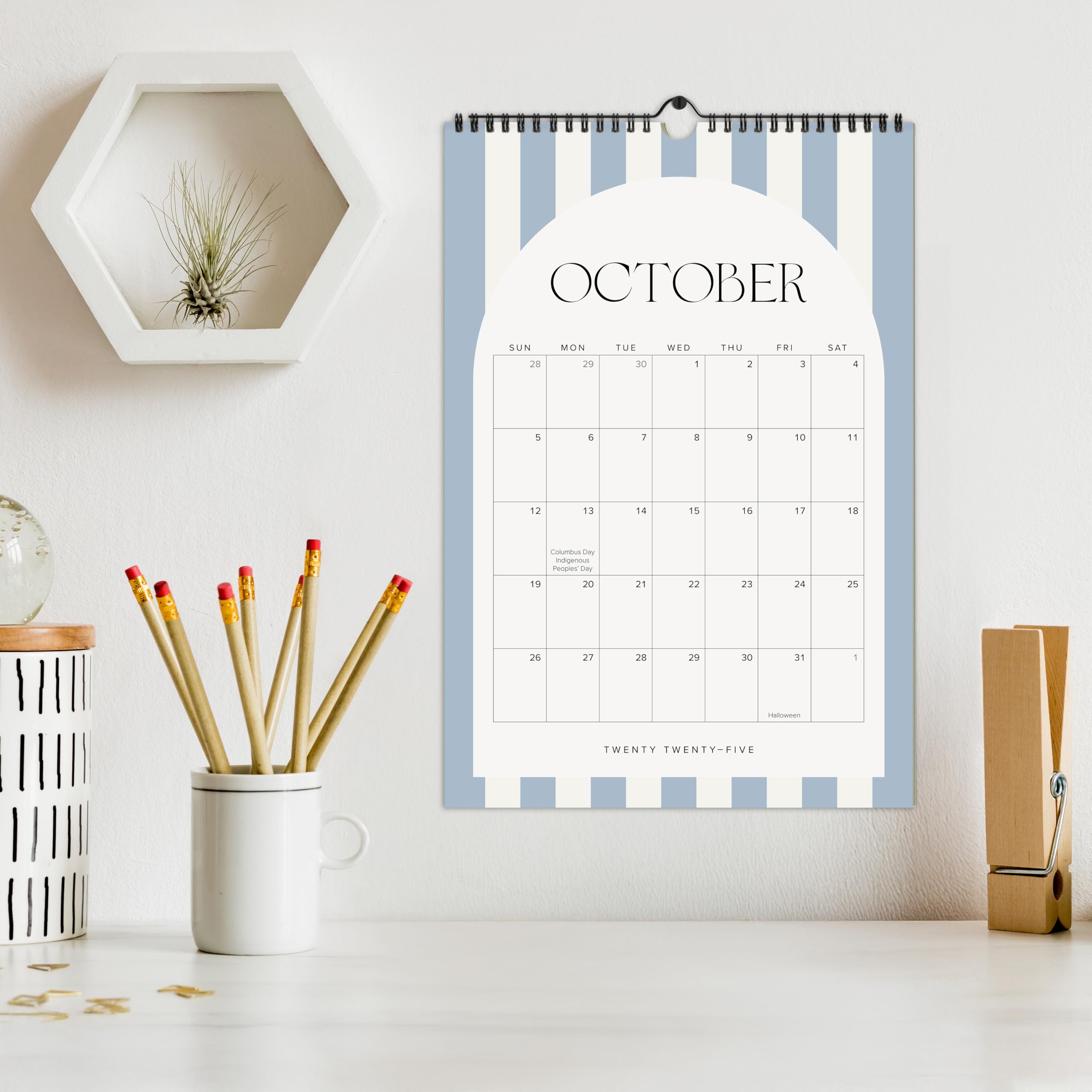 Foto 6 | Calendario De Pared Zicoto Aesthetic 2025-2026  Mayo-diciembre  14 5 X 10 - Venta Internacional.
