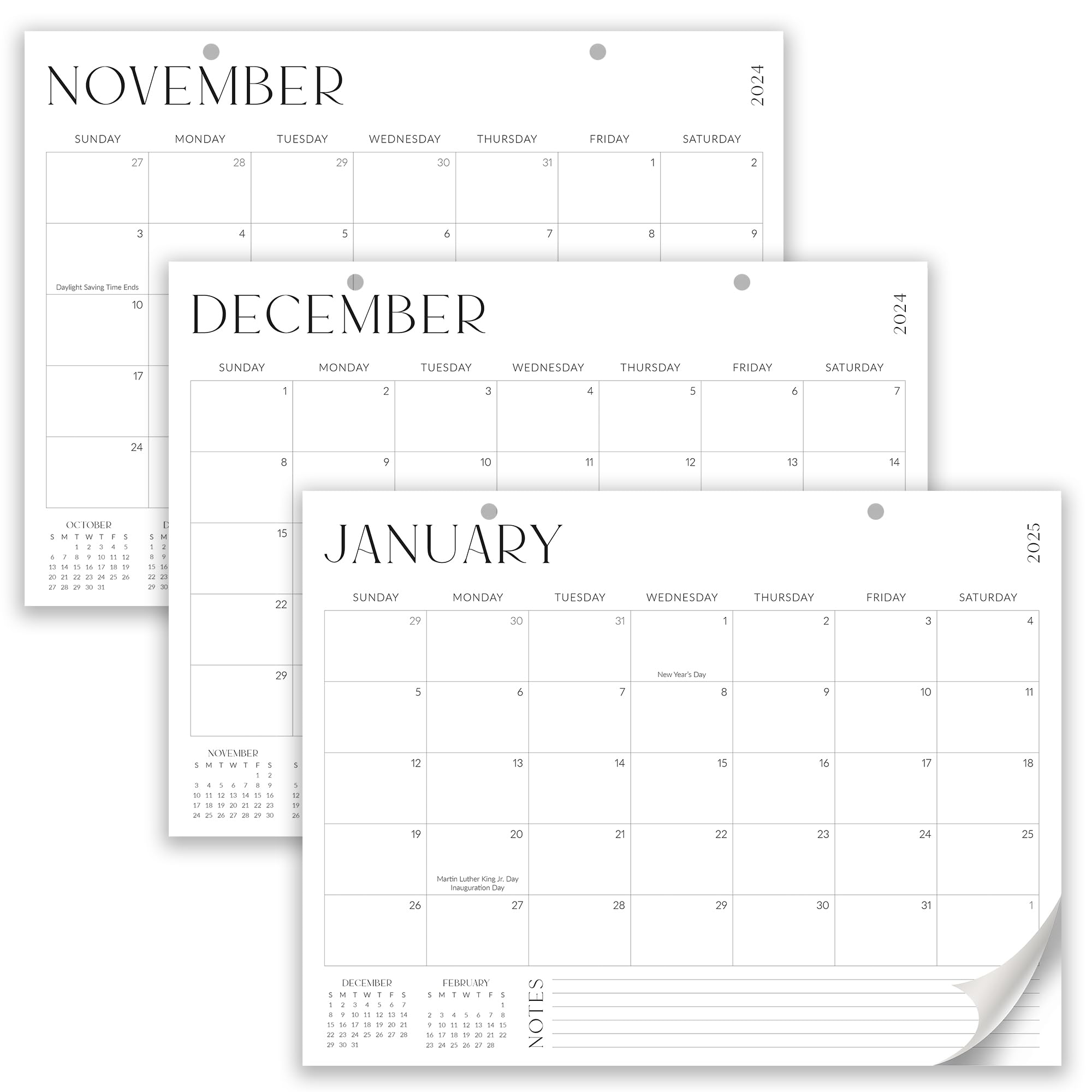 Foto 7 | Calendario De Escritorio Zicoto 2024-2025 De Agosto A Diciembre  16 X 12 Pulgadas - Venta Internacional.