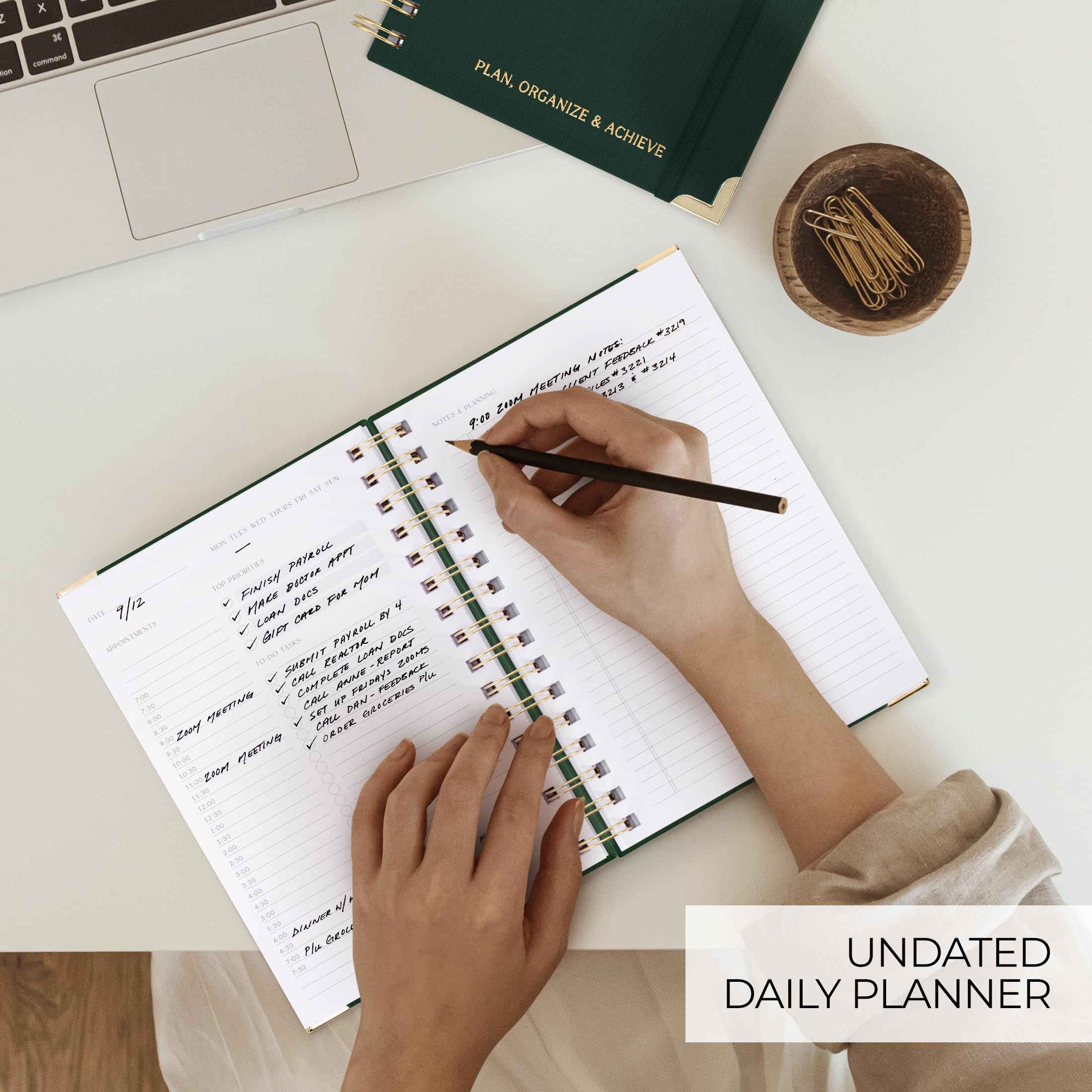 Foto 6 pulgar | Agenda Diaria Y Cuaderno Zicoto Aesthetic Con Horario Por Horas - Venta Internacional.