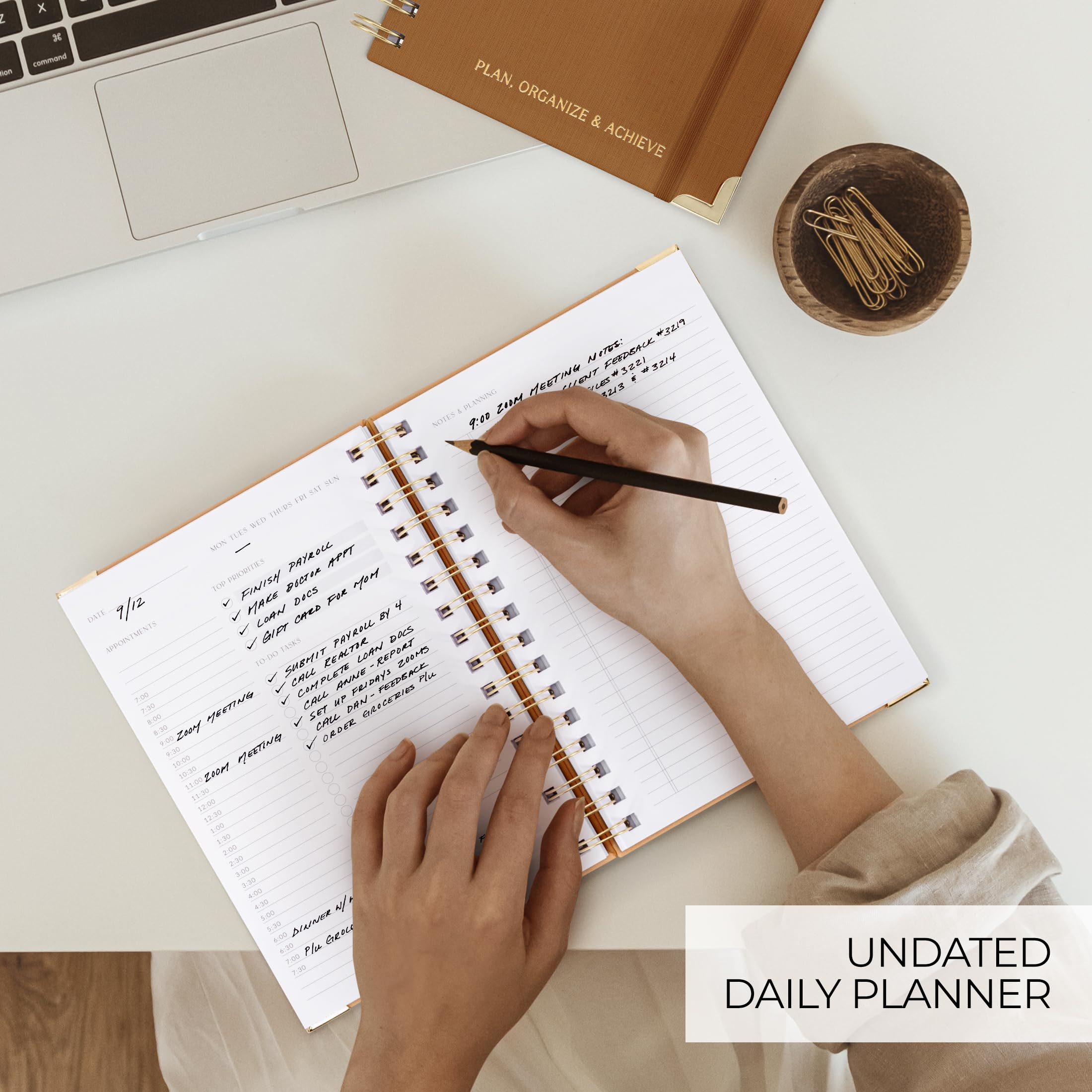 Foto 6 pulgar | Agenda Diaria Y Cuaderno Zicoto Aesthetic Con Horario Por Horas - Venta Internacional.