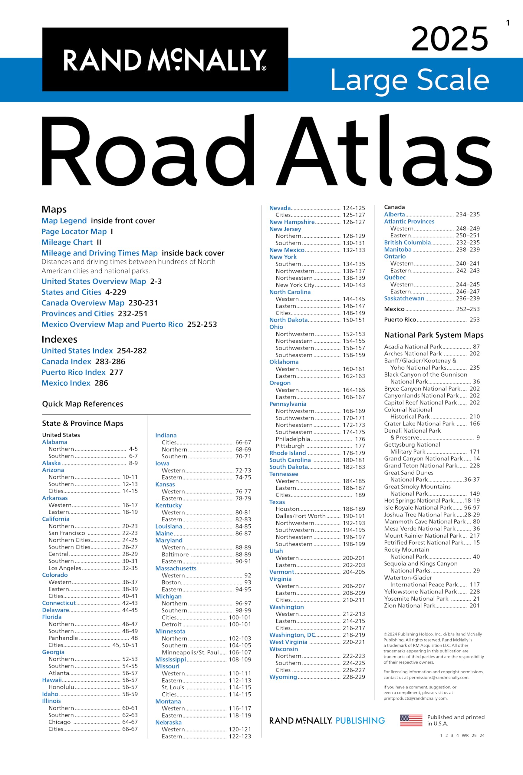 Foto 5 pulgar | Road Atlas Rand Mcnally A Gran Escala 2025 - Venta Internacional.