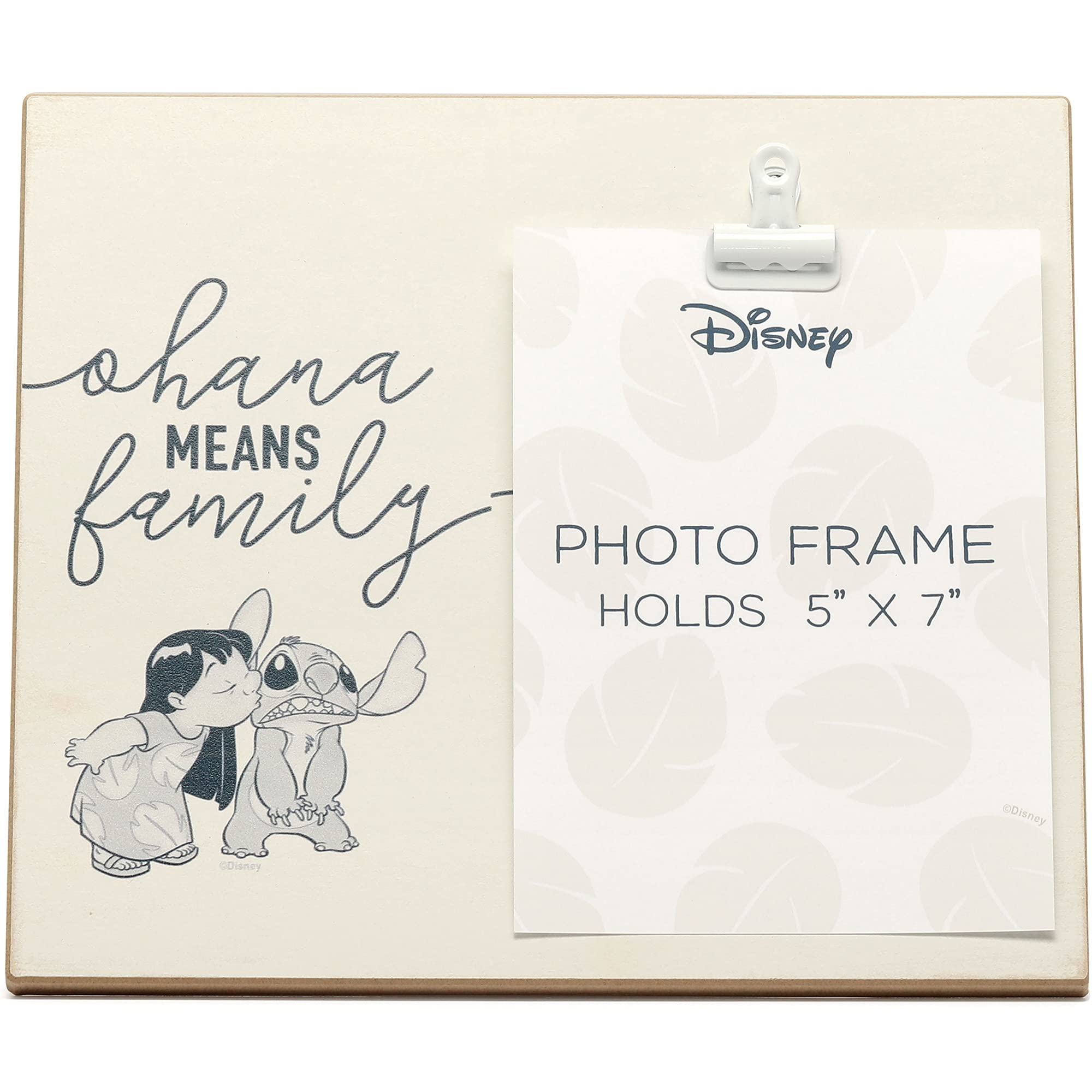 Foto 2 pulgar | Portafotos Disney Lilo And Stitch Ohana Wood 5x7 - Venta Internacional.