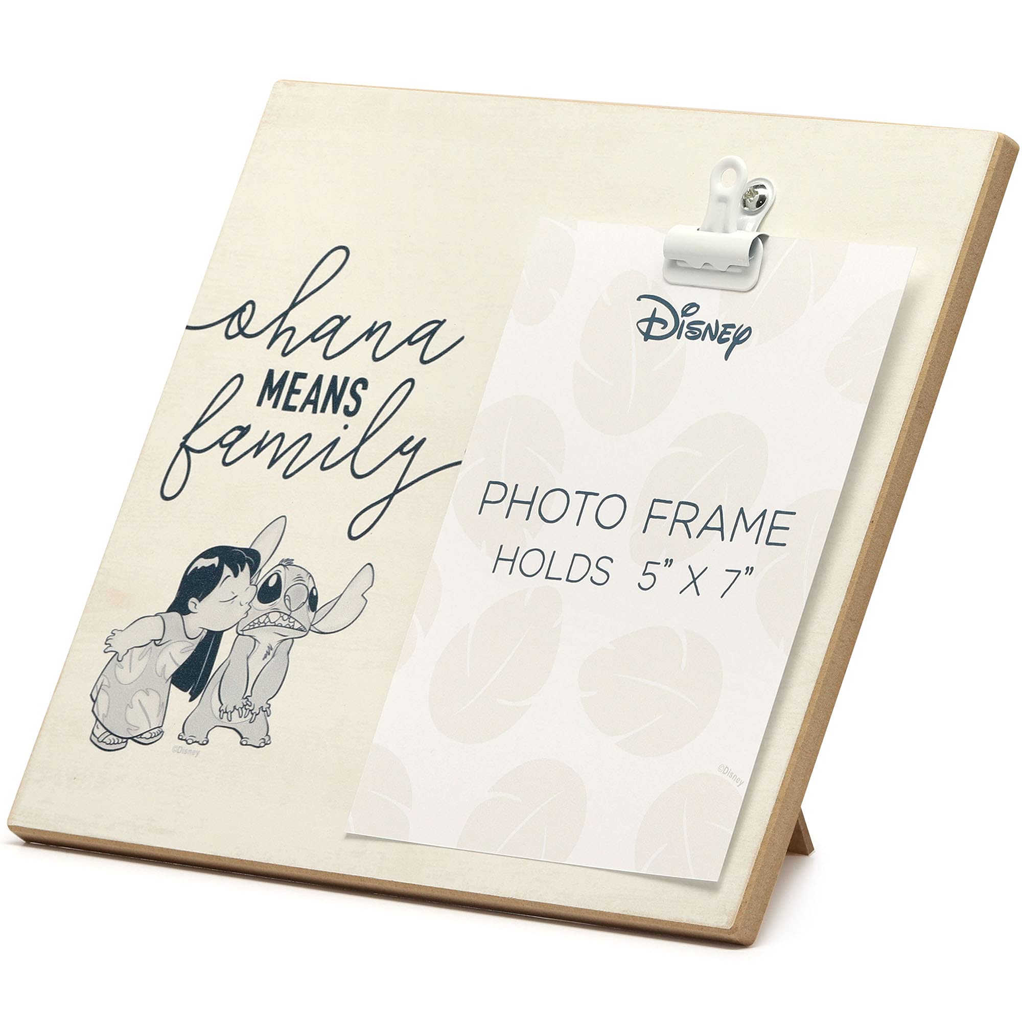Foto 3 pulgar | Portafotos Disney Lilo And Stitch Ohana Wood 5x7 - Venta Internacional.