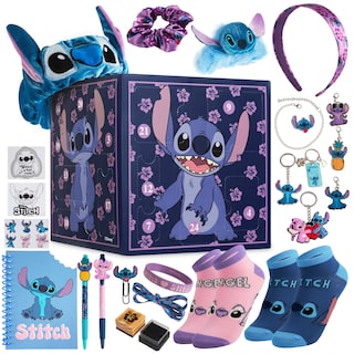 Foto 1 | Calendario De Adviento Disney Stitch 2024 Con Papelería Y Accesorios - Venta Internacional.