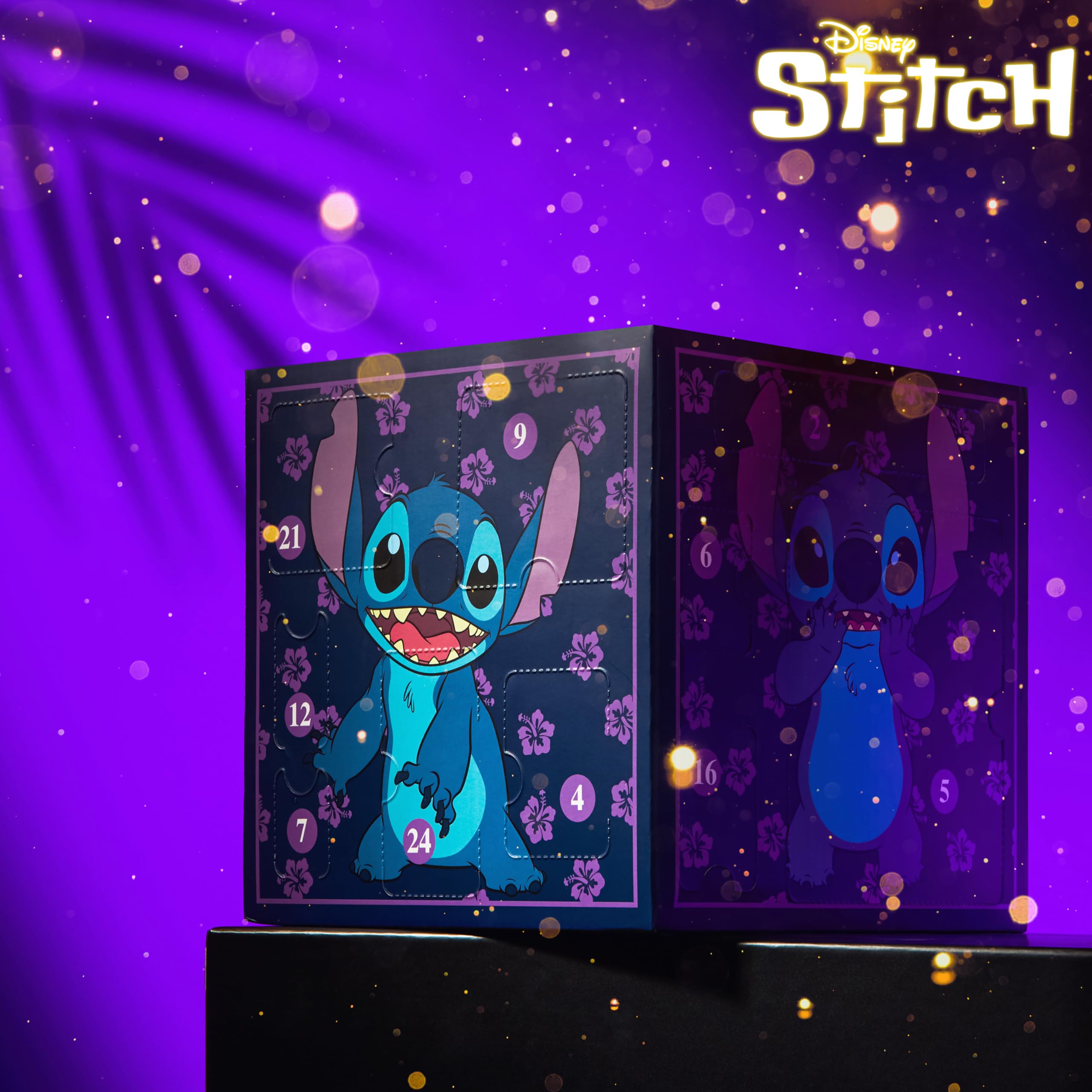 Foto 3 pulgar | Calendario De Adviento Disney Stitch 2024 Con Papelería Y Accesorios - Venta Internacional.