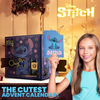 Foto 5 | Calendario De Adviento Disney Stitch 2024 Con Papelería Y Accesorios - Venta Internacional.
