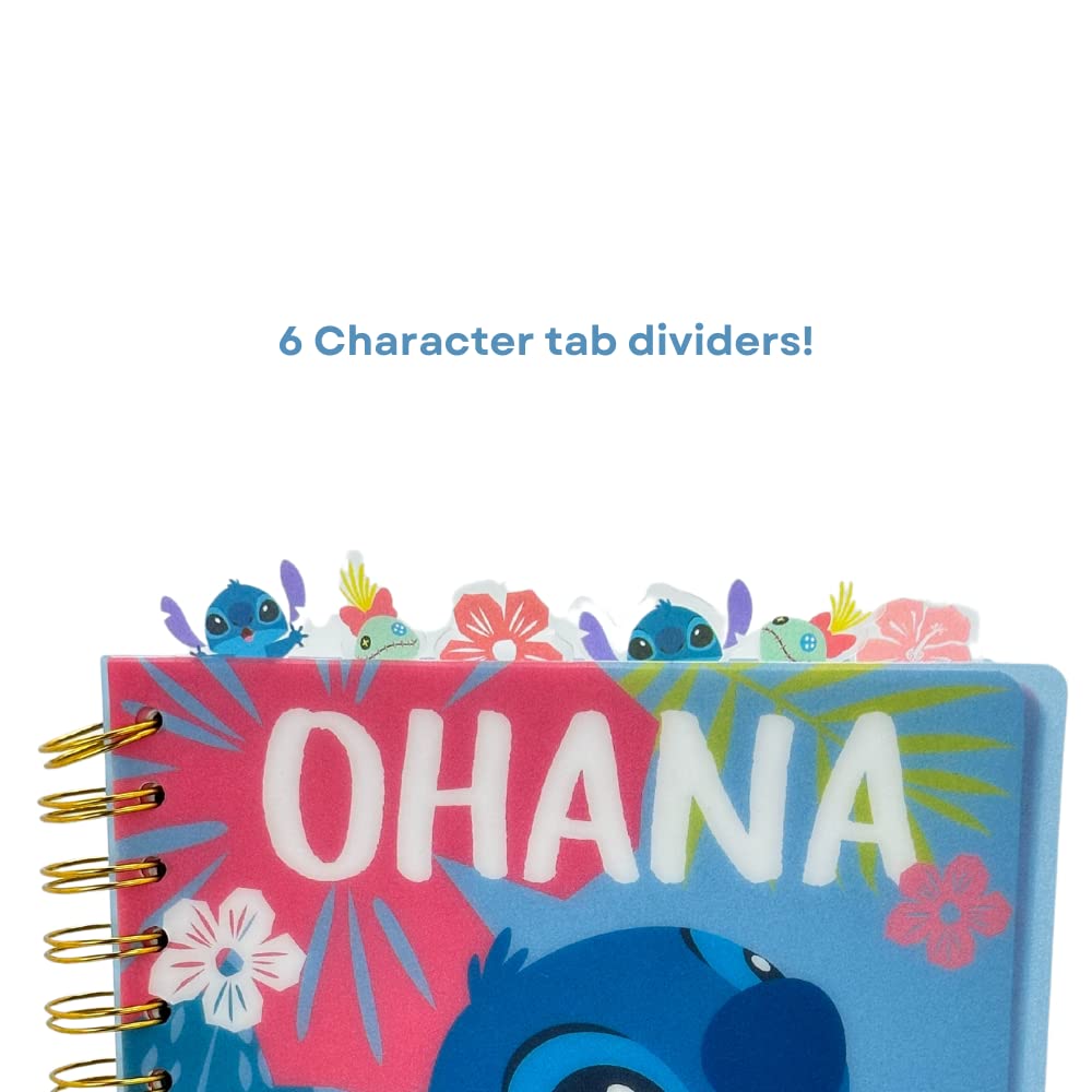 Foto 3 pulgar | Cuaderno Con Diseños Innovadores Disney Stitch Tab Journal Ohana - Venta Internacional.
