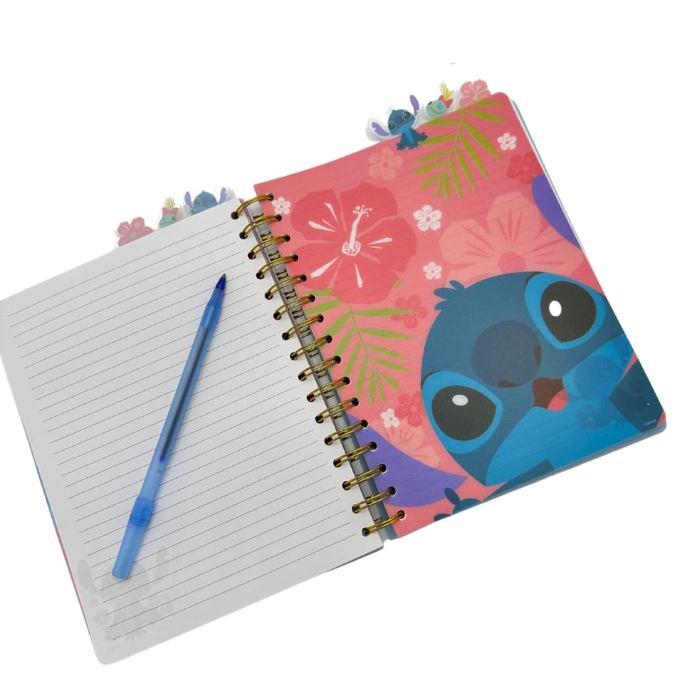 Foto 4 pulgar | Cuaderno Con Diseños Innovadores Disney Stitch Tab Journal Ohana - Venta Internacional.